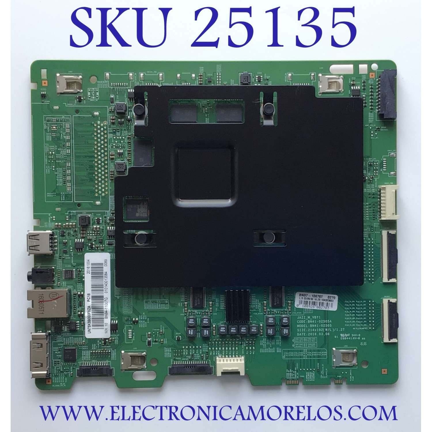 MAIN PARA TV SAMSUNG NUMERO DE PARTE BN94-11007G / BN41-02505A / BN97-10676T / BN9411007G / PANEL CY-QK075FLNV1H / MODELO UN75KS9000FXZA DA02