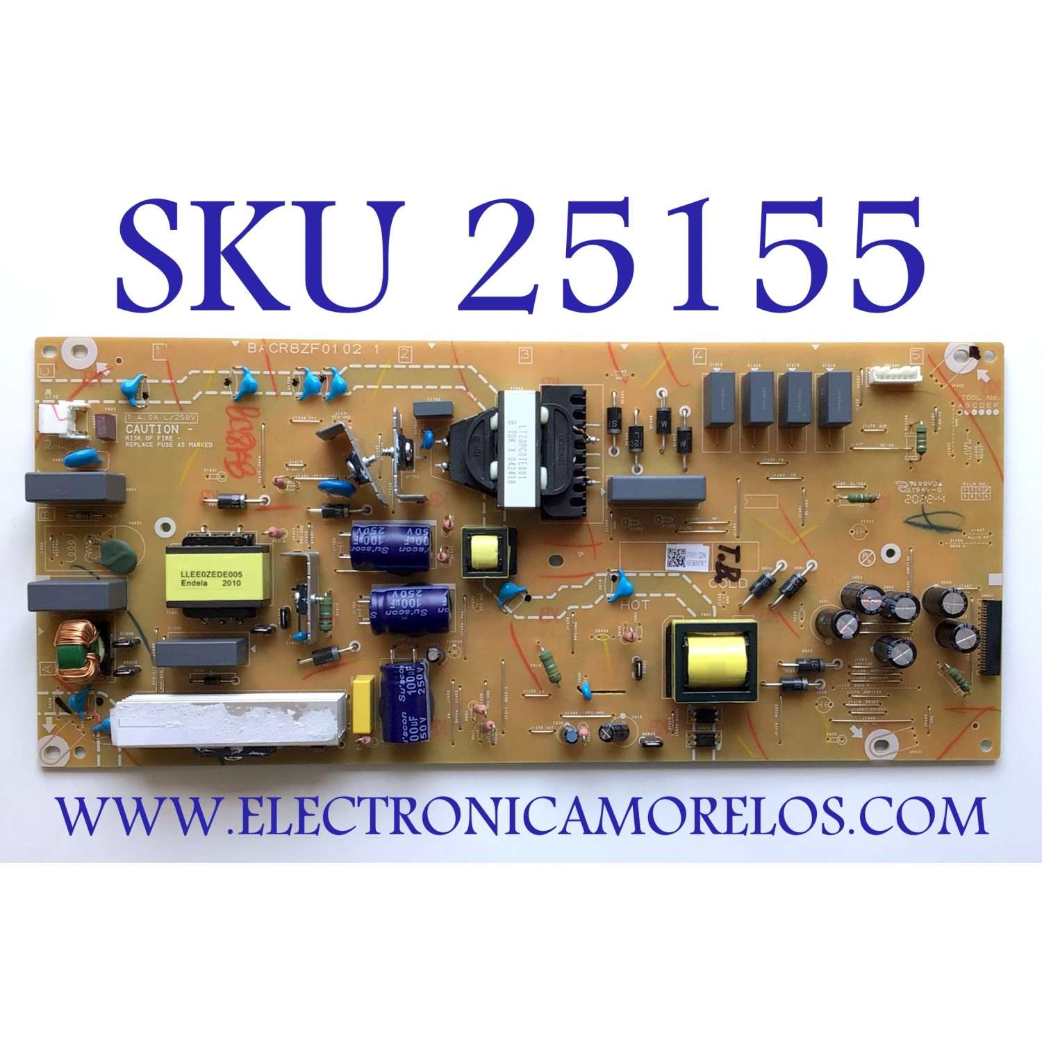 FUENTE PARA TV PHILIPS NUMERO DE PARTE ABG80MPWT / BACR8ZF0102 1 / BACR8ZF0102 / P000013268 / MODELO 65PFL5604/F7