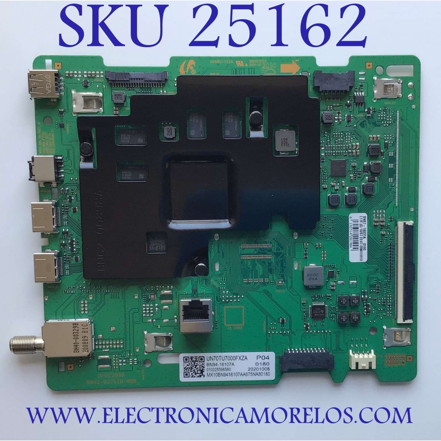 MAIN PARA TV SAMSUNG 4K·UHD·HDR SMART TV / NUMERO DE PARTE BN94-16107A / BN41-02751B / BN97-18031A / BN96-52702A / BN9416107A / BN41-02751B-000 / PANEL CY-BT070HGJV1H / MODELO UN70TU7000 / UN70TU7000FXZA GB02