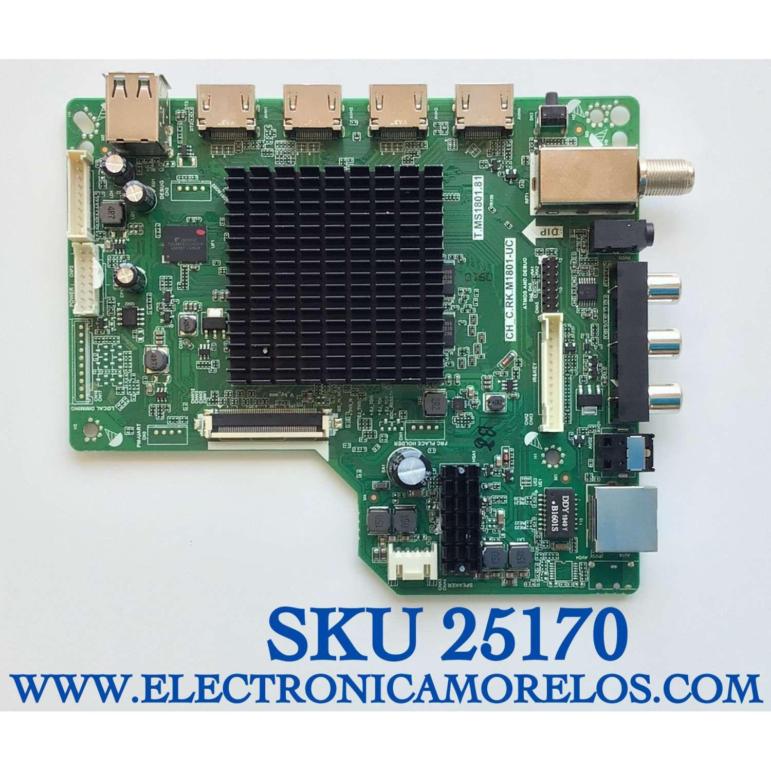 MAIN PARA TV WESTINGHOUSE·ROKU TV 4K UHD HDR SMART TV / NUMERO DE PARTE U20030910 / T.MS1801.81 / CH_C.RK.M1801-UC / E203640 / C.RK.M1801-UC / PANEL C500Y20-5C / MODELO WR50UX4019