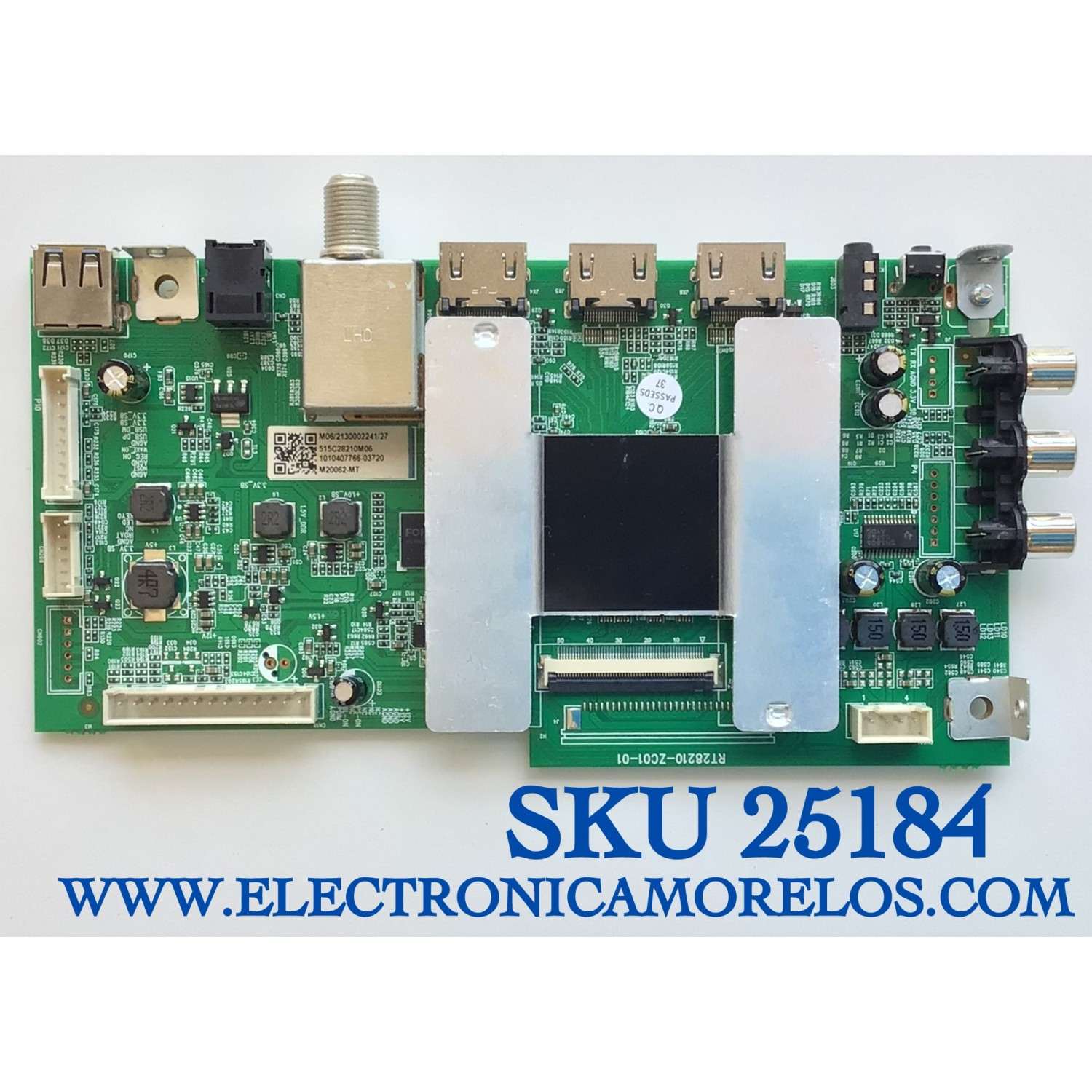 MAIN PARA TV ONN·ROKU TV FHD SMART TV (42) / NUMERO DE PARTE 515C28210M06 / RT28210-ZC01-01 / 2E02740A0 / KB6160A / E503744 / PANEL JE415D3HA0L / MODELO 100018254 / ((NOTA IMPORTANTE:CHECAR QUE EL PANEL Y MODELO CORRESPONDA CON SU TELEVISION))