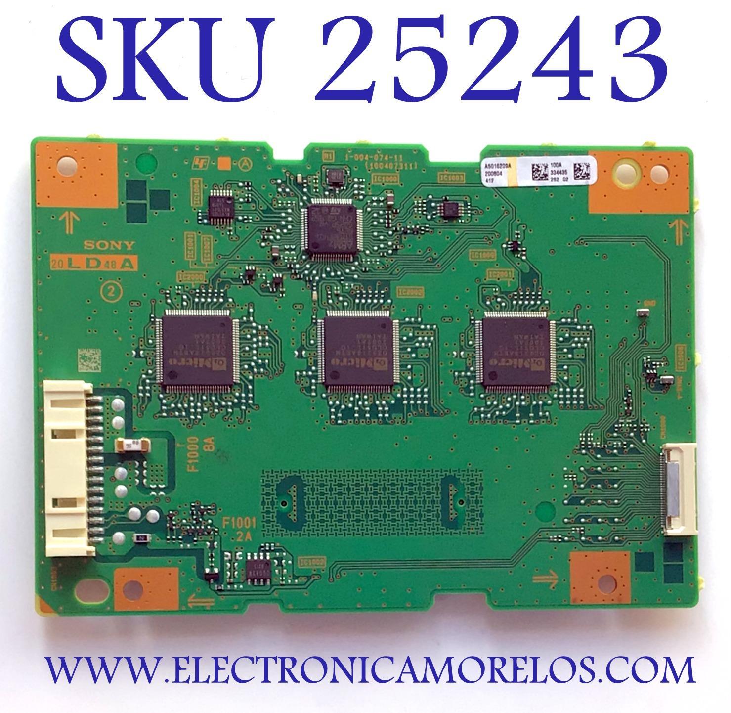 LED DRIVER PARA TV SONY BRAVIA / NUMERO DE PARTE A5016209A 100 / 1-004-074-11 / 100407311 / 100407411 / A-5016-209-A 100 / PANEL YDAF055DNU01 / DISPLAY T550QVN07.5 / MODELO XBR-55X950H / XBR55X950H