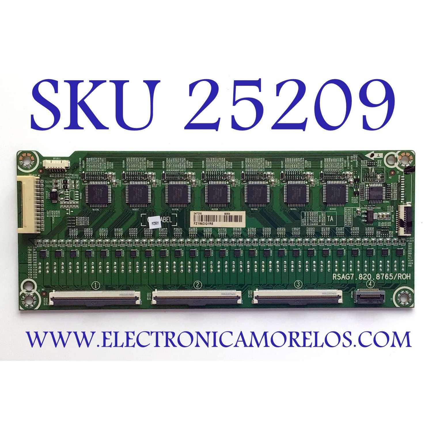 LED DRIVER PARA TV HISENSE NUMERO DE PARTE 247230 / RSAG7.820.8765/ROH / FZ196DG1R5 / MODELO 55H9F