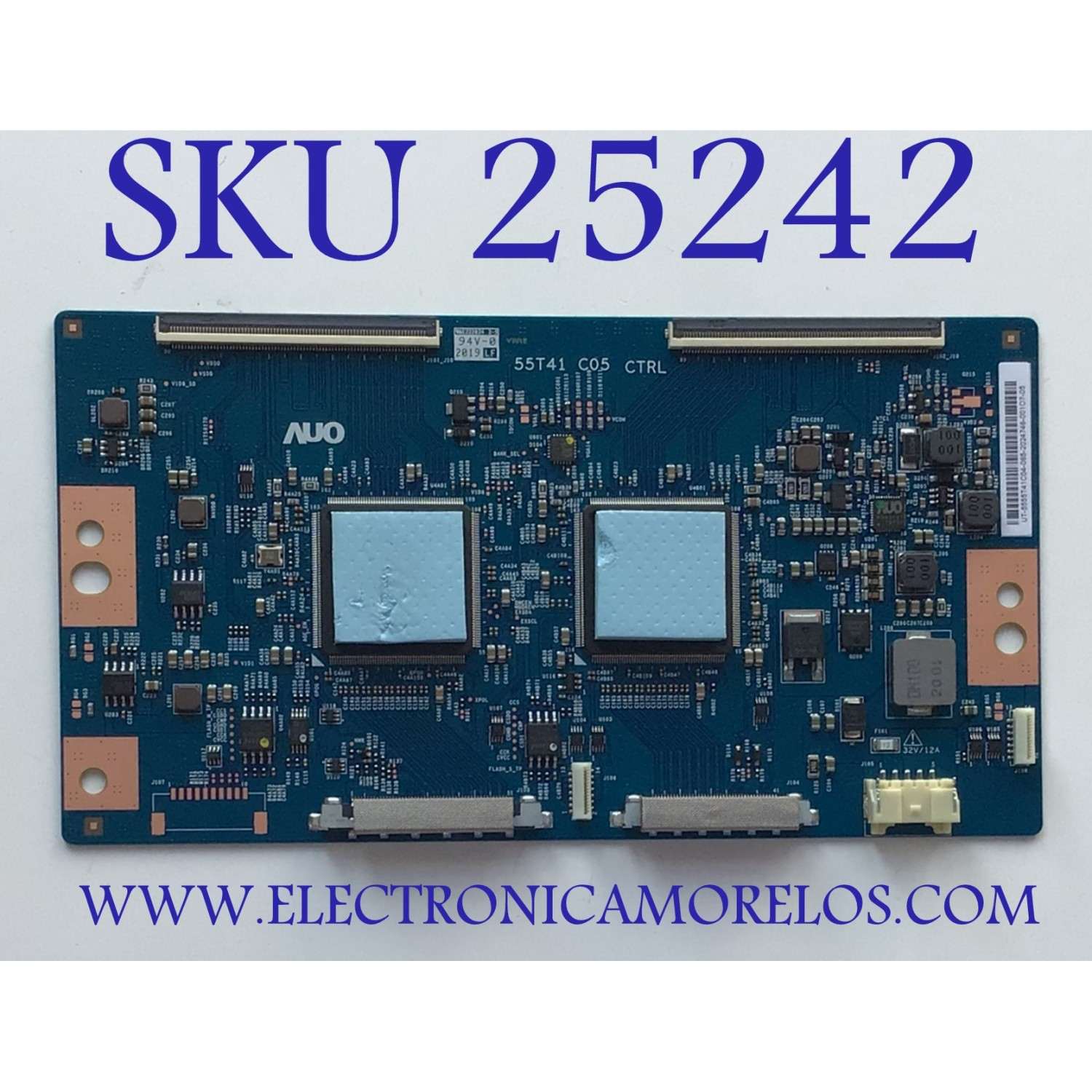 T-CON PARA TV SONY BRAVIA / NUMERO DE PARTE 5555T41C04 / 55T41 C05 / 55T41-C05 / 55.55T41.C04 / 55T41 CO5 / PANEL YDAF055DNU01 / DISPLAY T550QVN07.5 / MODELO XBR-55X950H / XBR55X950H