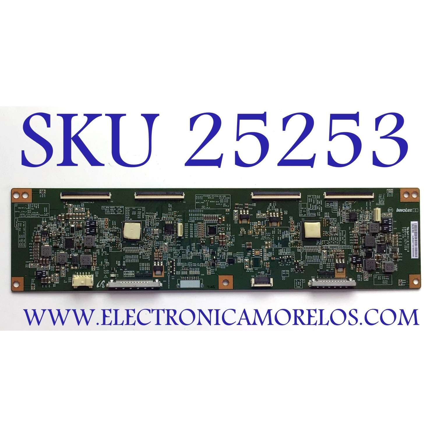 T-CON PARA TV SONY / NUMERO DE PARTE 1-895-818-11 / 3KJDK1S32 / 6JM364VTT35 / PANEL V750DK1-QS3 REV. J2 / MODELOS XBR-75X910C / XBR75X910C