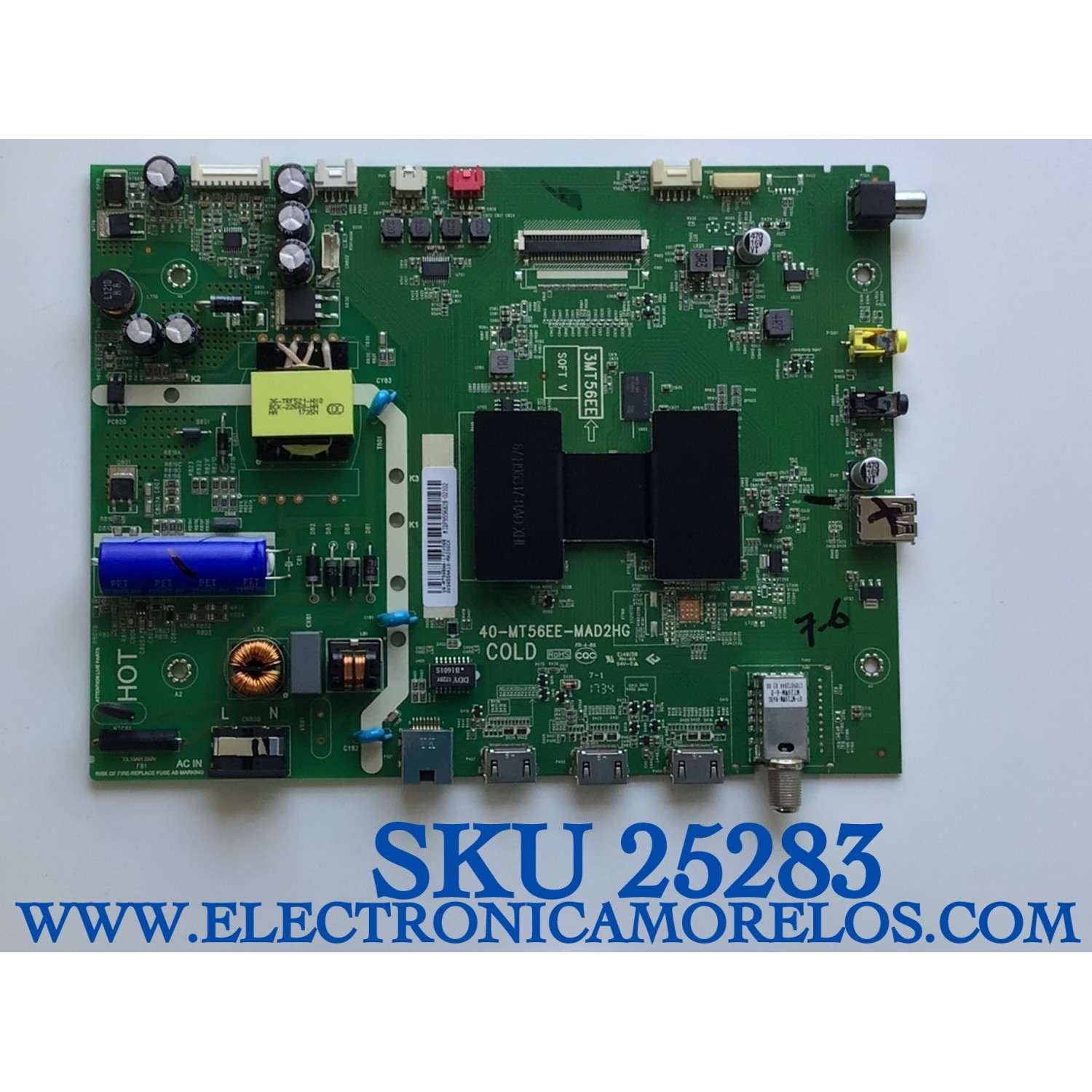 MAIN FUENTE PARA TV ATVIO  / SVS655NA10-MA200CK / 40-MT56EE-MAD2HG / 3MT56EE / V8-MT56BNA-LF1V066 / MIDF955682B-02102 / MODELO ATV-32SM / ES UTILIZADA EN DIFERENTES MARCAS Y MODELOS / ENTRAR A DESCRIPCIÓN DEL PRODUCTO