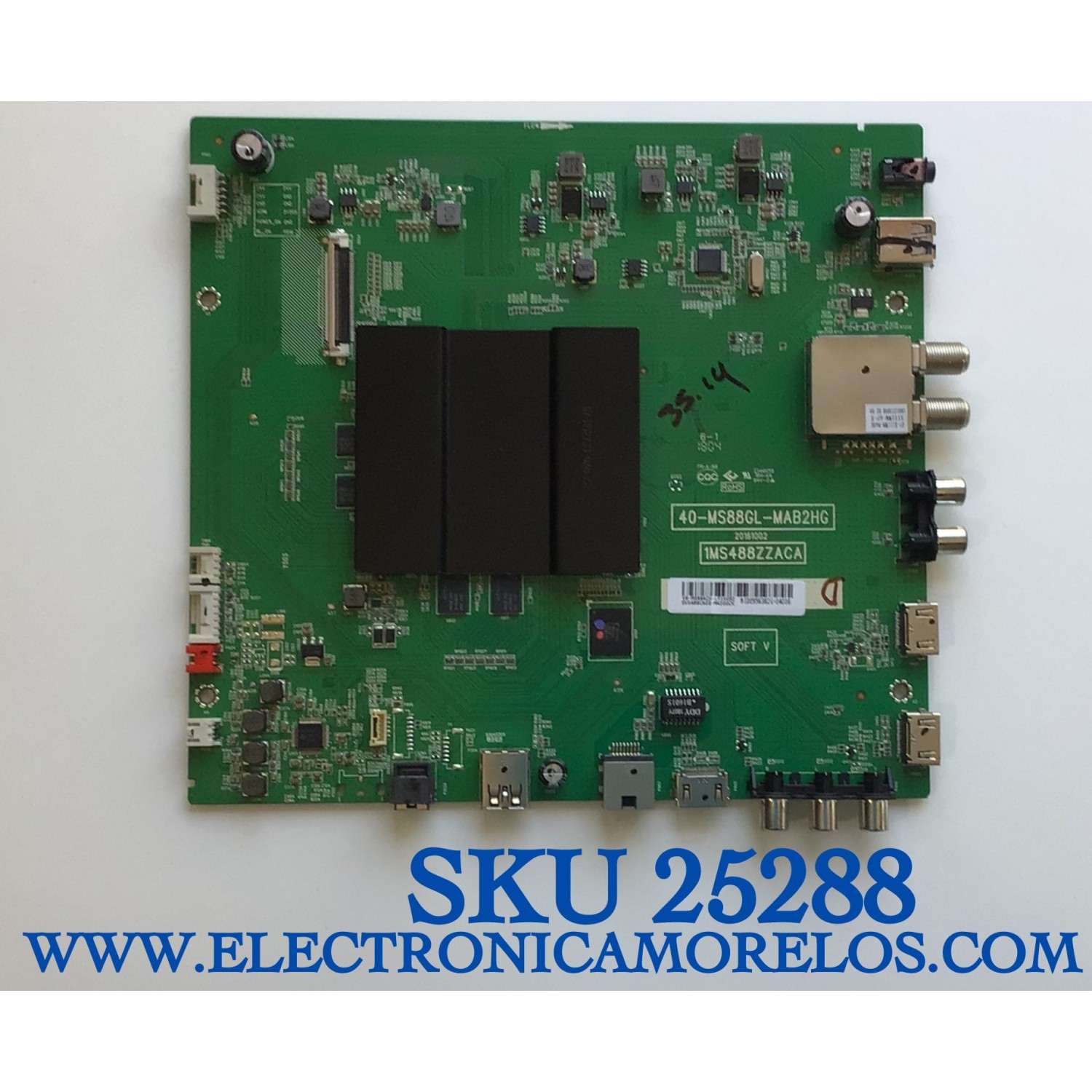 MAIN PARA TV PANASONIC / SVS488CA03-MA200CK / 40-MS88GL-MAB2HG / 1MS488ZZACA / V8-MS88AC0-LF1V052 / MIDE956382G-04016  / ESTA TARJETA ES CHINA Y ES UTILIZADA EN DIFERENTES MARCAS Y MODELOS / ENTRAR A DESCRIPCIÓN DEL PRODUCTO
