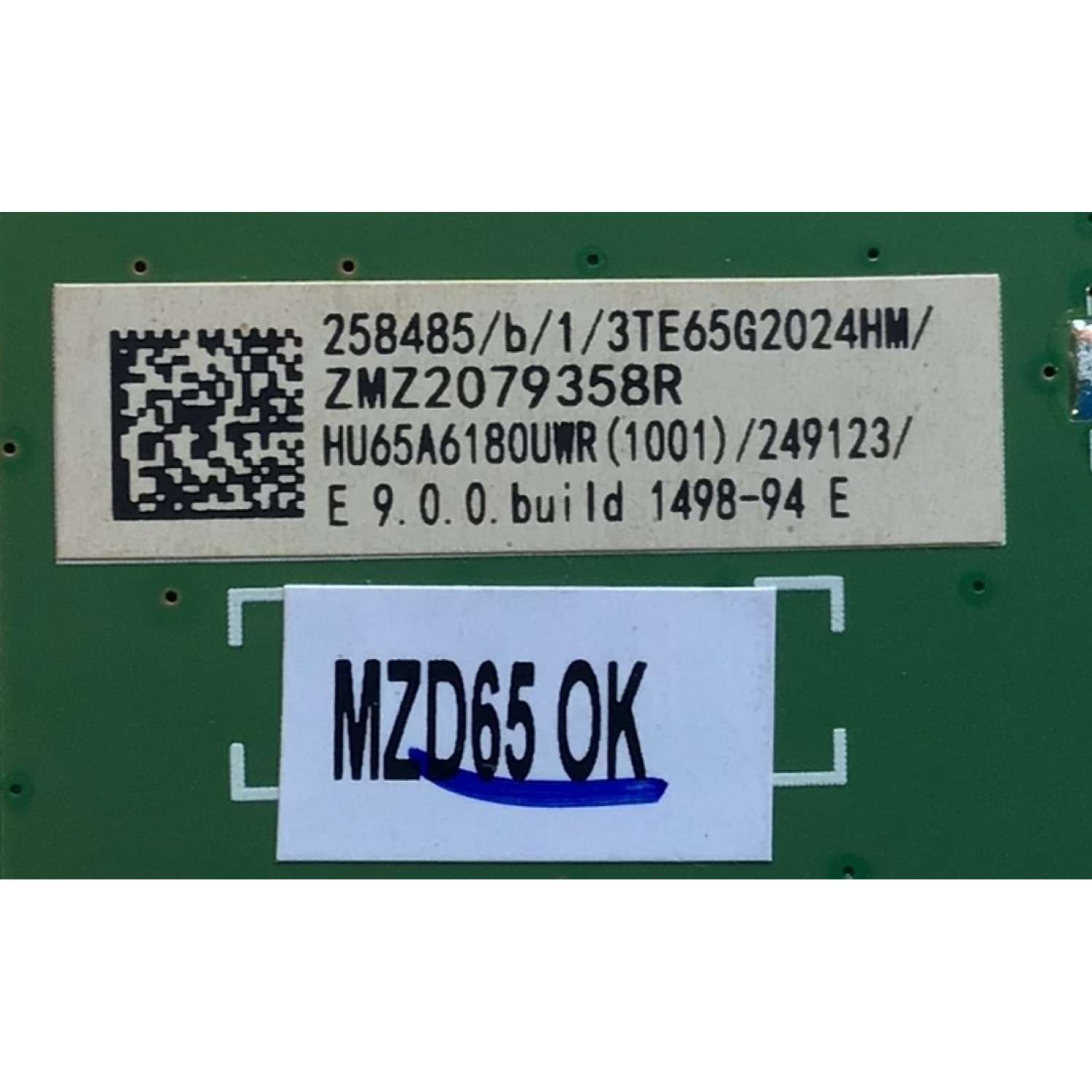 MAIN PARA TV HISENSE NUMERO DE PARTE 258485 / RSAG7.820.8593/ROH / 3TE65G2021HM / ZMZ2079358R / HU65A6180UWR(1001) / 249123 / PANEL HO650S107L-K1/CKS3A/ROH / DISPLAY HV650QUB-F90 / MODELO 65R6E1 - Imagen 2