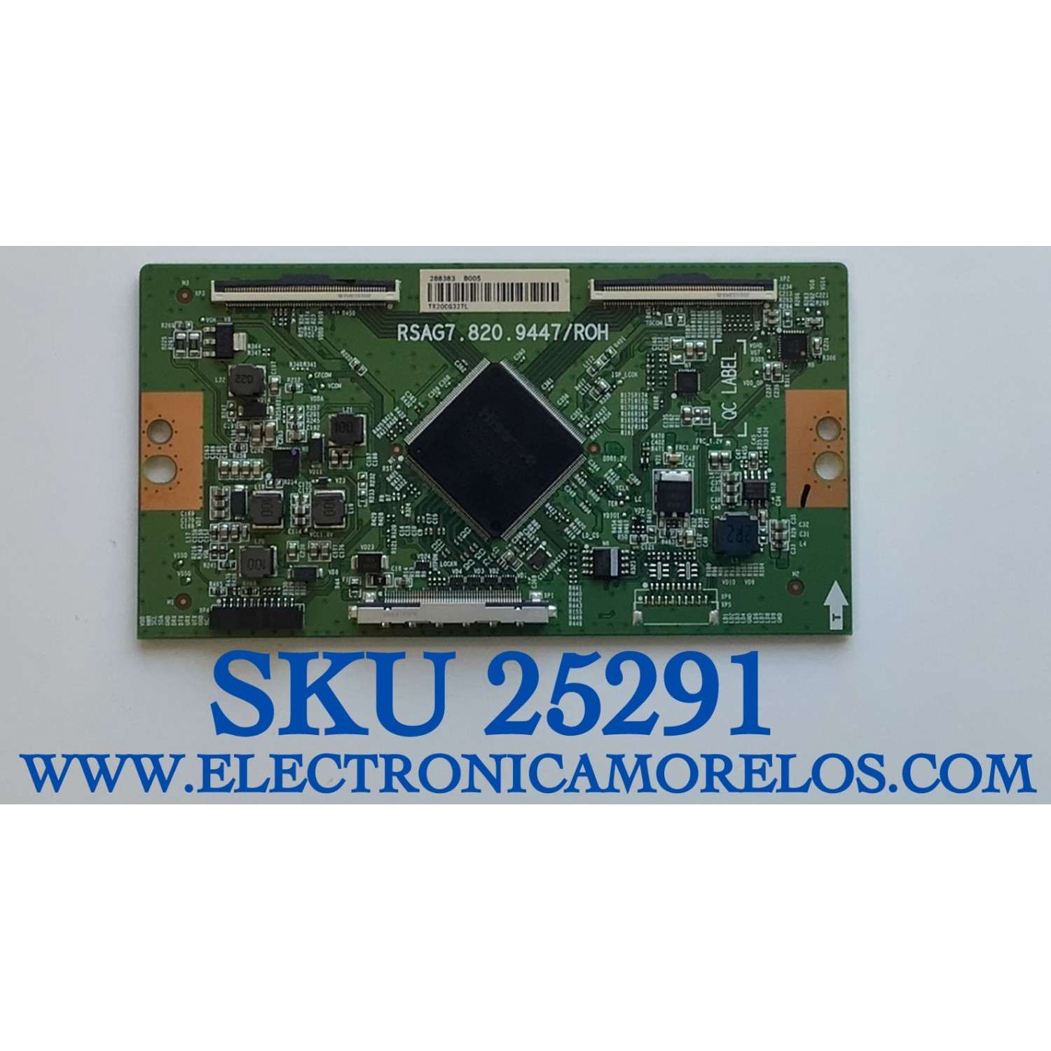 T-CON PARA TV HISENSE NUMERO DE PARTE 288383 / RSAG7.820.9447/ROH / B005 / TX20CG32TL / MODELO 50H8G