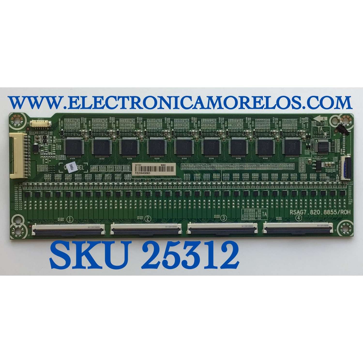 LED DRIVER PARA TV HISENSE NUMERO DE PARTE 247231 / RSAG7.820.8855/ROH / B002 / FZ2054G06D / PANEL 