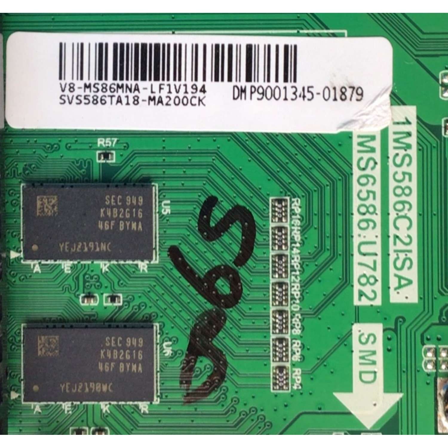 MAIN PARA TV PHILIPS / PIONEER SVS586TA18-MA200CK / 1MS586C2ISA / T.MS6586.U782 / V8-MS86MNA-LF1V194 / V8-MS86MNA-LF1V156 / DMP9001345-01879  / MODELO 55PFL5504 /  - Imagen 2