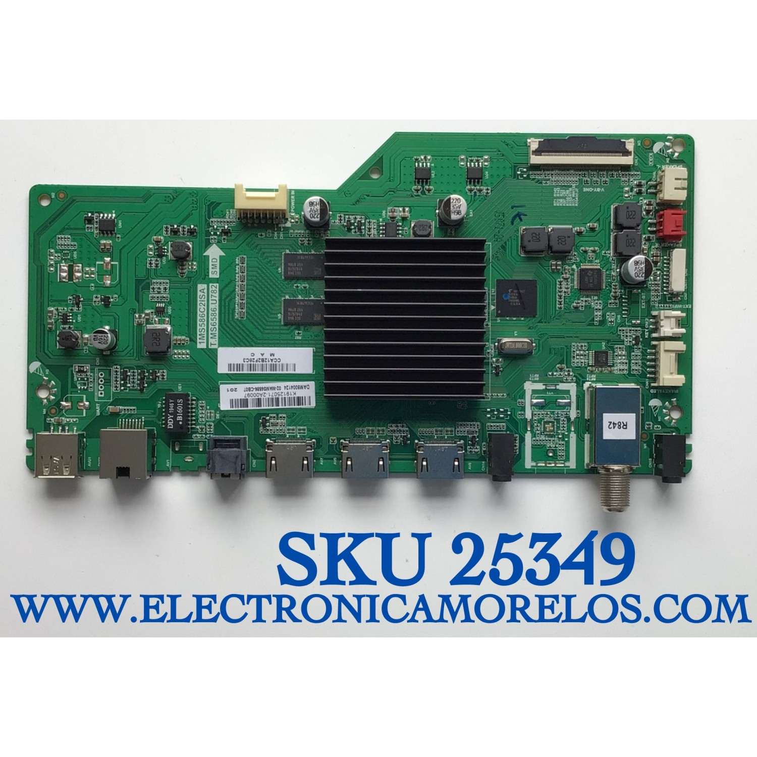 MAIN PARA TV PIONEER / 02-MAMS6586-CB07 / 1MS586C2ISA / T.MS6586.U782 / K19125071-2A00097 / MODELOS  DAM8004124 / 42'' /  CCA12B2F28C3  / ESTA TARJETA ES CHINA Y ES UTILIZADA EN DIFERENTES MARCAS Y MODELOS / ENTRAR A DESCRIPCIÓN DEL PRODUCTO 