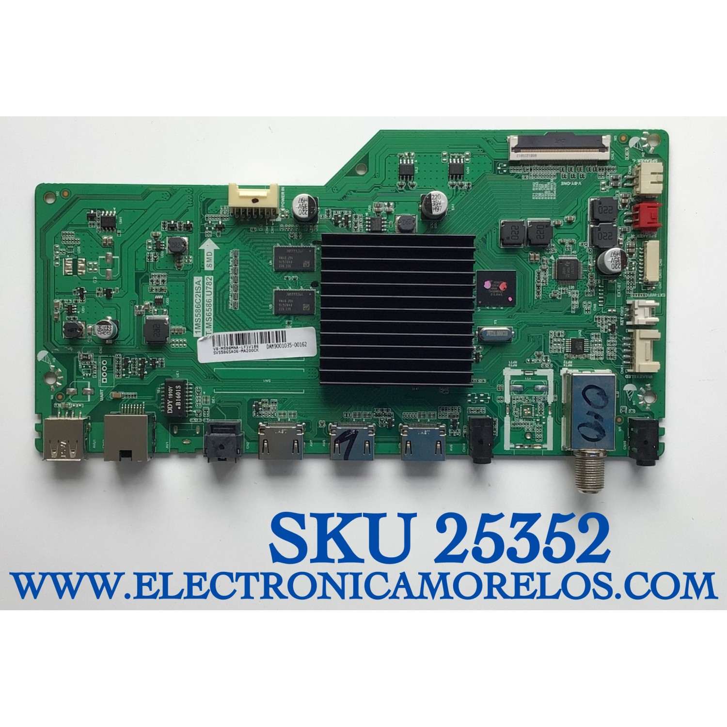 MAIN PARA TV HKPRO SVS586SA06-MA200CK / 1MS586C2ISA / T.MS6586.U782 / V8-MS86MNA-LF1V186 / DAM9001035-00162 /  ESTA TARJETA ES  CHINA Y ES UTILIZADA EN DIFERENTES MARCAS Y MODELOS / ENTRAR A DESCRIPCIÓN DEL PRODUCTO 