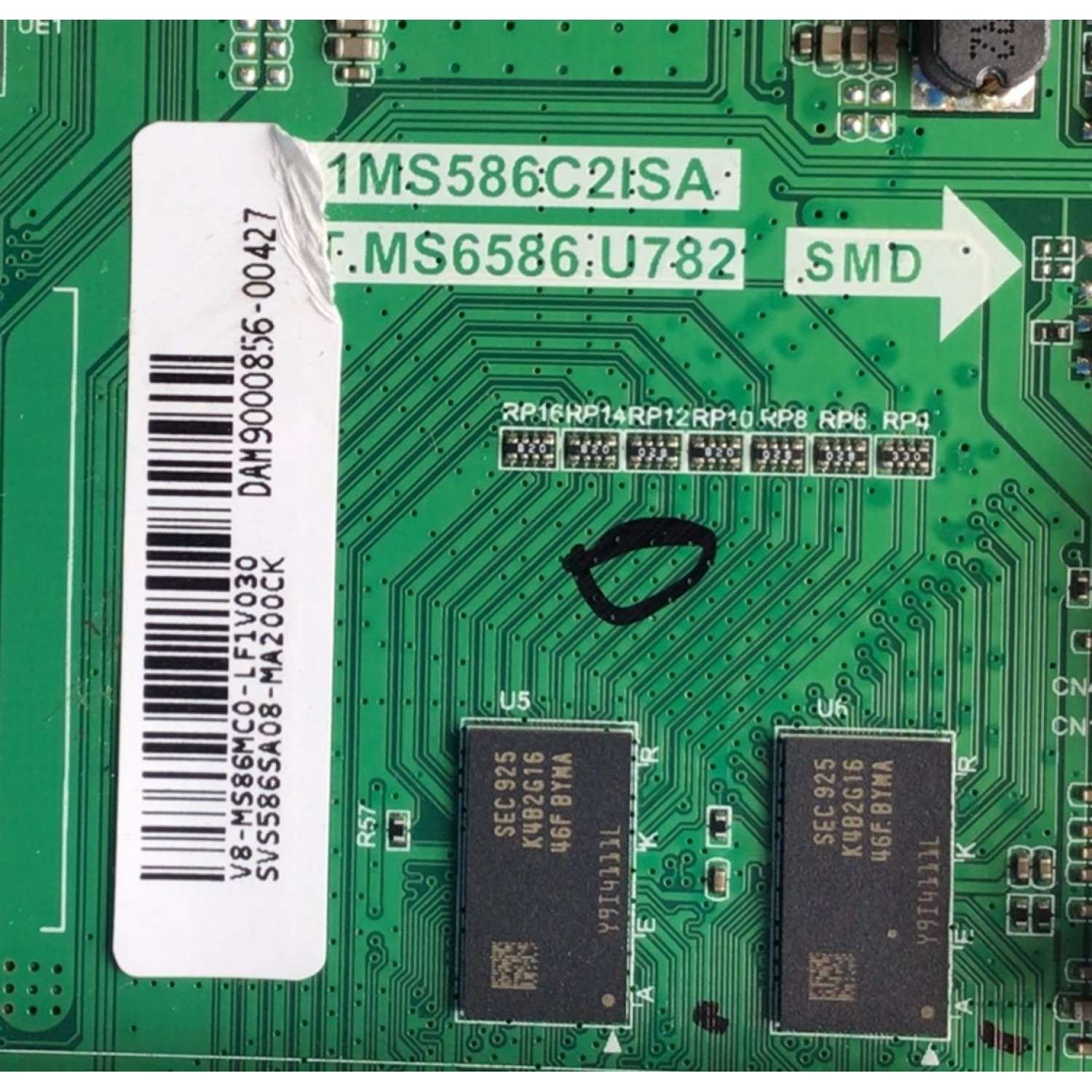MAIN PARA TV PIONEER / SVS586A08-MA200CK / 1MS586C2ISA / T.MS6586.U782 / V8-MS86MC0-LF1V030 / DAM9000856-00427 / ESTA TARJETA ES CHINA Y ES UTILIZADA EN DIFERENTES MARCAS Y MODELOS / ENTRAR A DESCRIPCIÓN DEL PRODUCTO  - Imagen 2