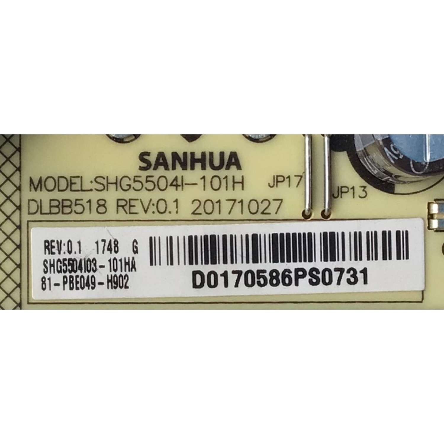 FUENTE DE PODER PARA TV DAEWOO / NUMERO DE PARTE 81-PBE049-H902 / SHG5504I-101H /  KB-5150 / CQ13001090764 / SHG5504I03-101HA / D0170586PS / ESTA TARJETA ES CHINA Y ES UTILIZADA EN DIFERENTES MARCAS Y MODELOS / ENTRAR A DESCRIPCIÓN DEL PRODUCTO  - Imagen 2