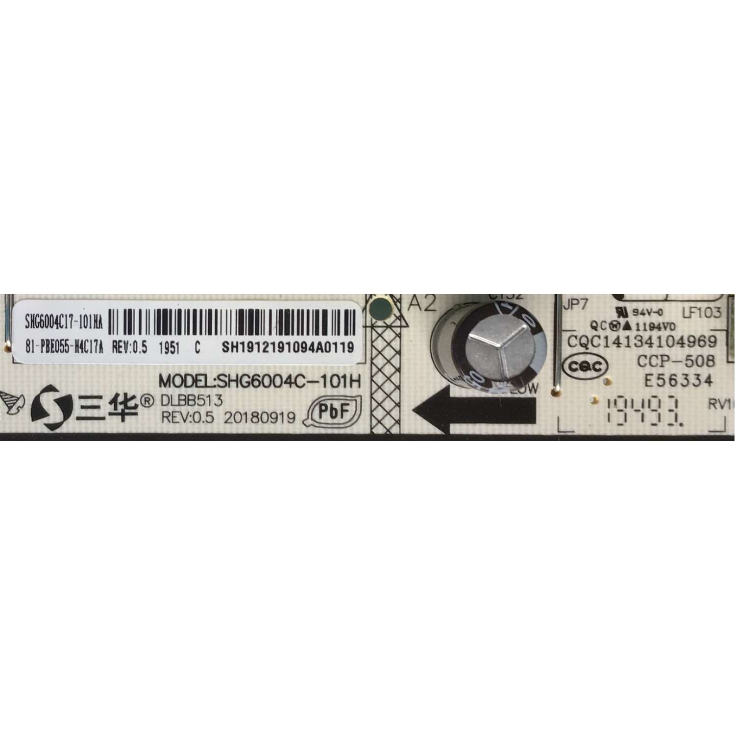 FUENTE PARA TV HITACHI / 81-PBE055-H4C17A / SHG6004C-101H / SHG6004C17A / SH1912191094A0119 / ESTA TARJETA ES CHINA Y ES UTILIZADA EN DIFERENTES MARCAS Y MODELOS / ENTRAR A DESCRIPCIÓN DEL PRODUCTO  - Imagen 2