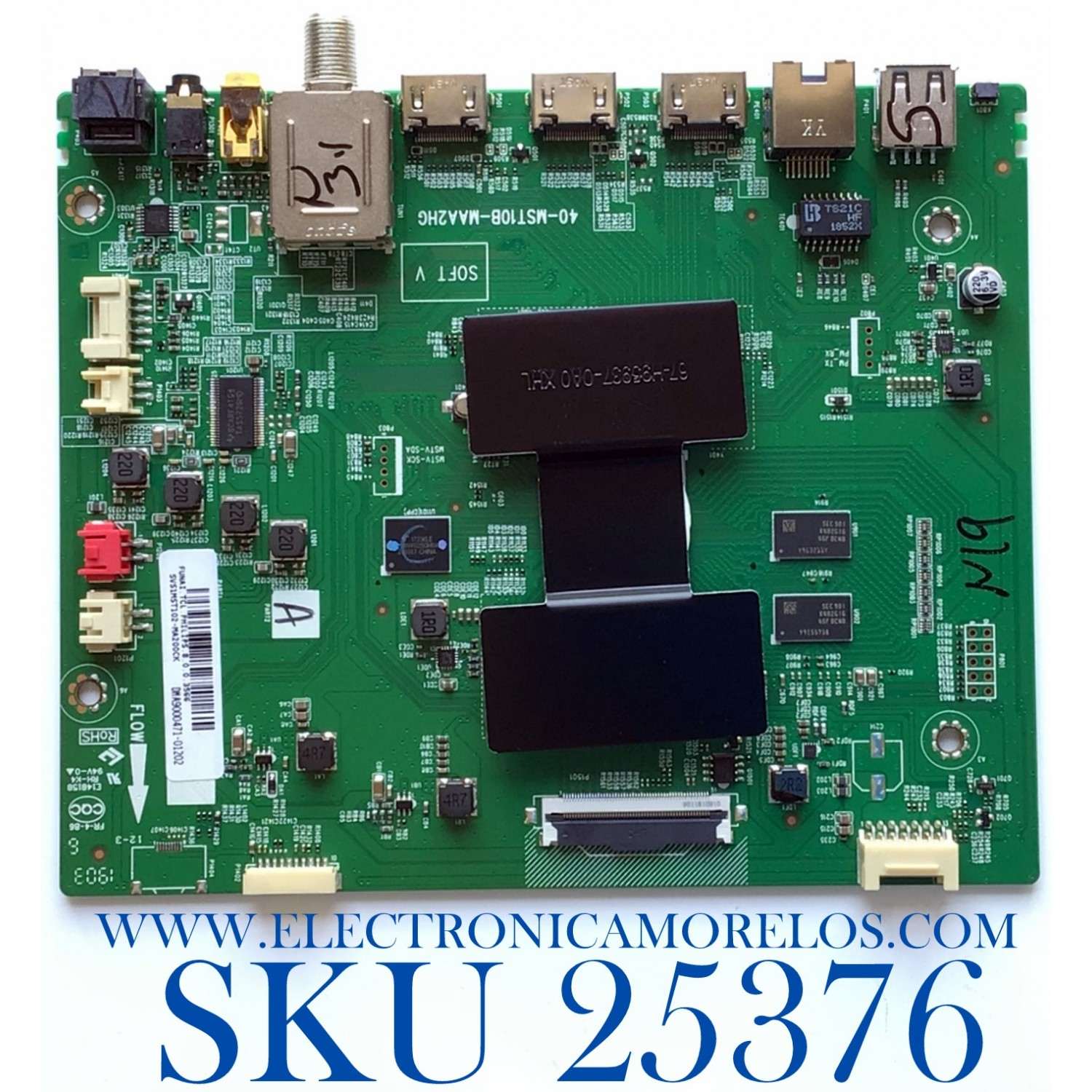 MAIN PARA TV PHILIPS / SVS1MST102-MA200CK / 40-MST10B-MAA2HG / DMA9000471-01202 / FUNAI . TCL . PHILIPS . 8 .0 . 0 . 3566 / MODELO 65PFL4864/F7