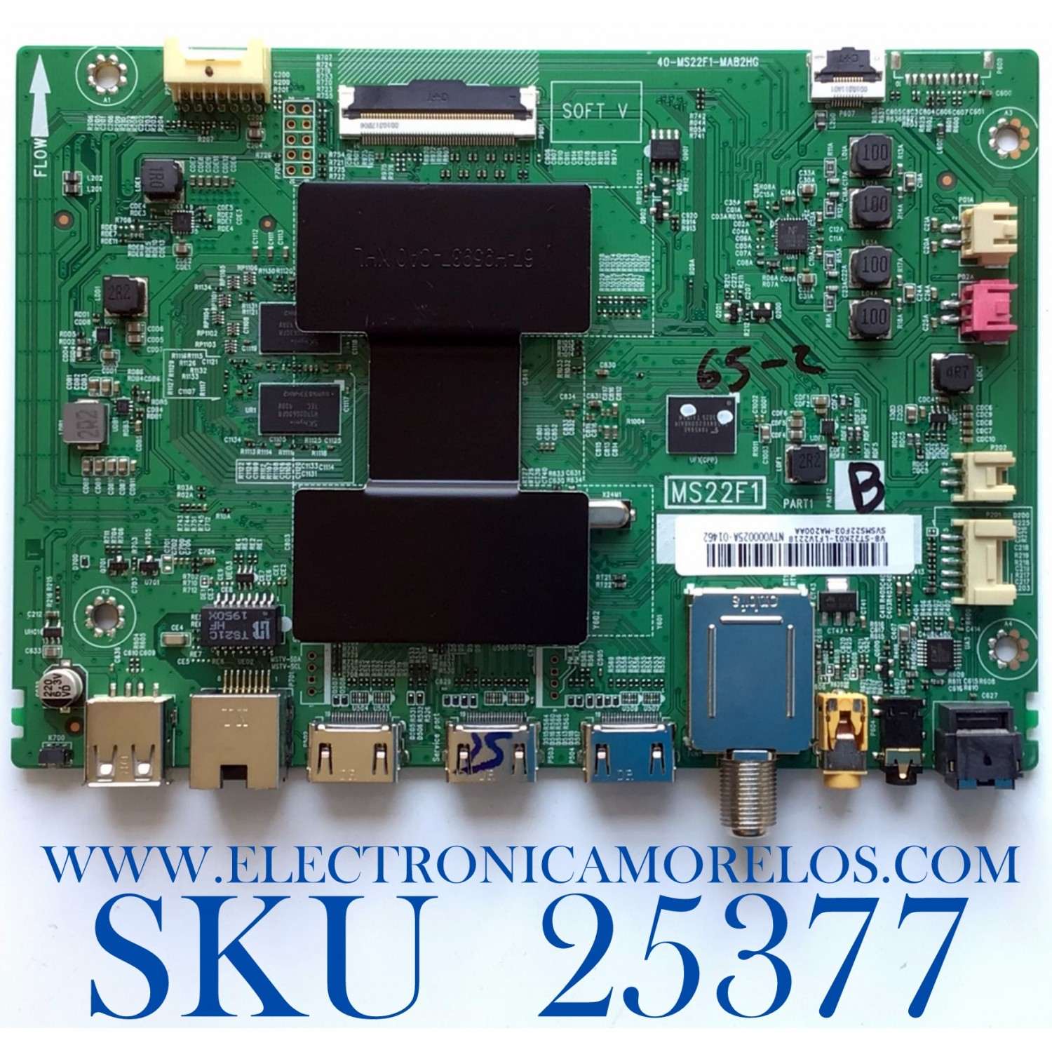 MAIN PARA TV TCL / SVSM22F03-MA200AA / 40-MS22F1-MAB2HG / MS22F1 / V8-ST22K01-LF1V200AA / DISPLAY LSC550FN11-204 / MODELO 55S446 /  ES TARJETA CHINA Y ES UTILIZADA EN DIFERENTES MARCAS Y MODELOS / ENTRAR A DESCRIPCIÓN DEL PRODUCTO 