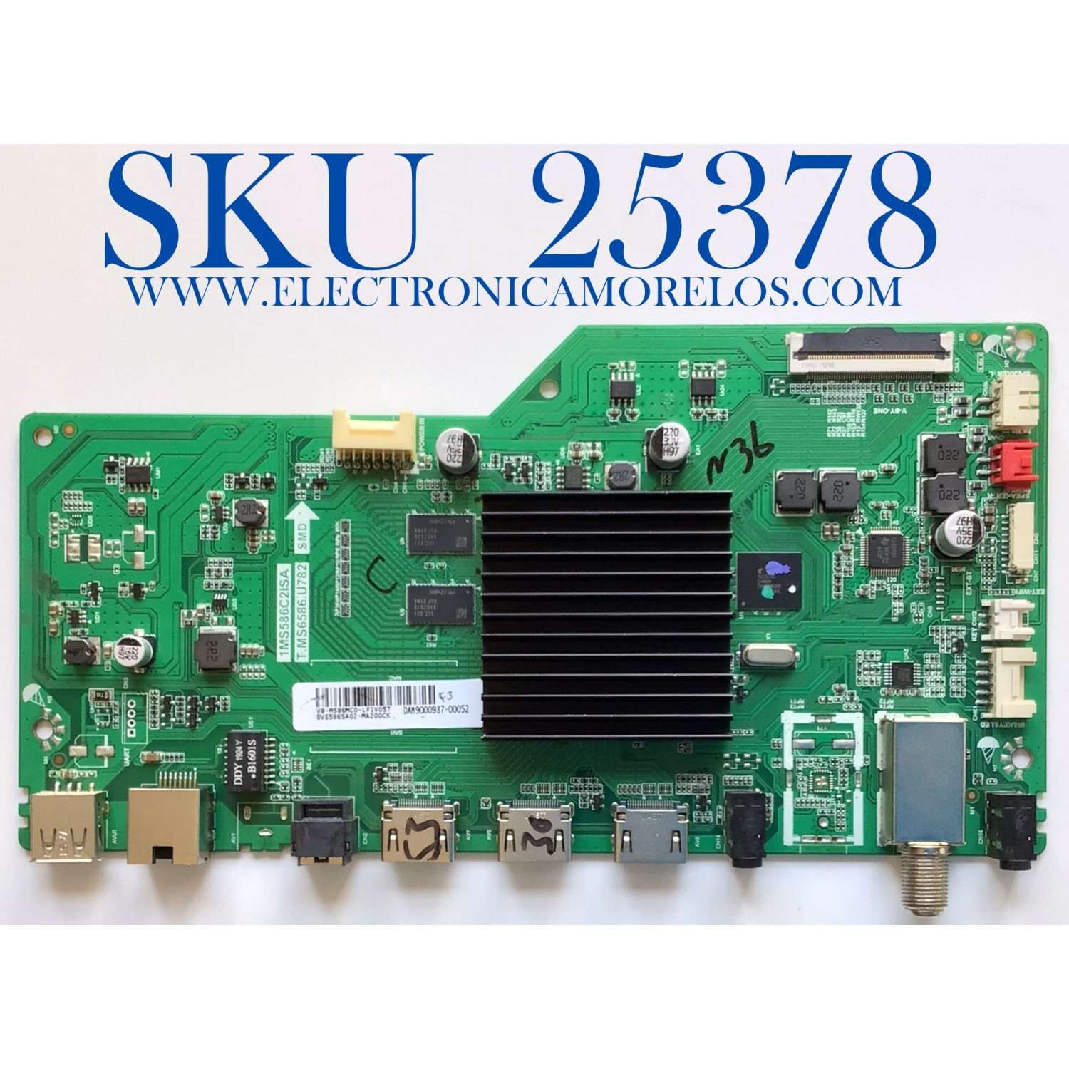 MAIN PARA TV PIONEER SVS586SA02-MA200CK / 1MS586C2ISA / T.MS6586.U782 / V8-MS586MC0-LF1V057 / DAM9000987-00052 / ES TARJETA CHINA Y ES UTILIZADA EN DIFERENTES MARCAS Y MODELOS / ENTRAR A DESCRIPCIÓN DEL PRODUCTO 