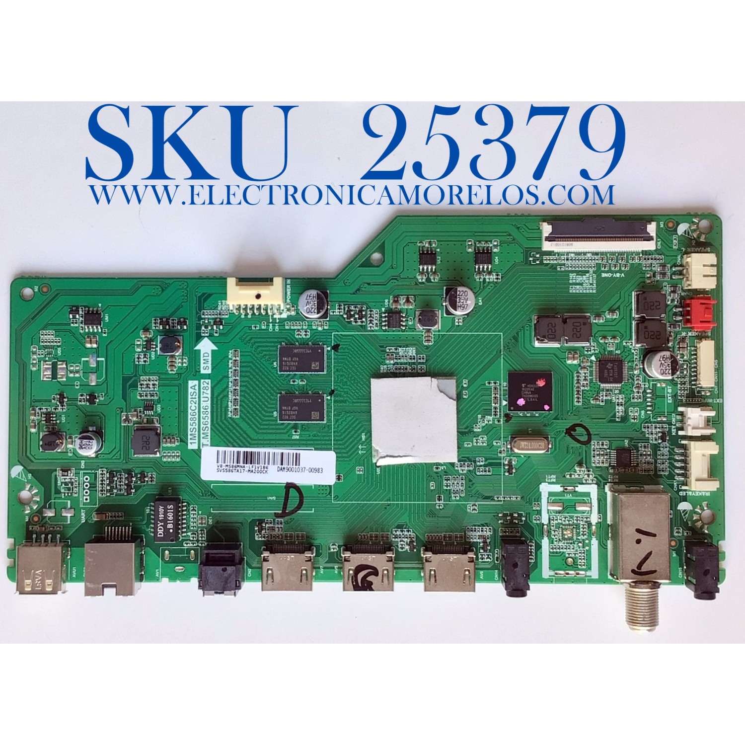 MAIN PARA TV PIONEER / SVS586TA17-MA200CK / 1MS586C2ISA / T.MS6586.U782 / V8-MS86MNA-LF1V186 / DAM9001037-00983 / ES TARJETA CHINA Y ES UTILIZADA EN DIFERENTES MARCAS Y MODELOS / ENTRAR A DESCRIPCIÓN DEL PRODUCTO 