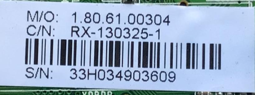 MAIN PARA TV WESTINGHOUSE / NUMERO DE PARTE 33H0349 / CV3393BH-CPW / 1.80.61.00304 / RX-130325-1 / CVB42001 / 33H0349 V.1 / D390D3-HJ39-COX / MODELOS DW39F1Y1 / DW39F1Y1-A  - Imagen 2