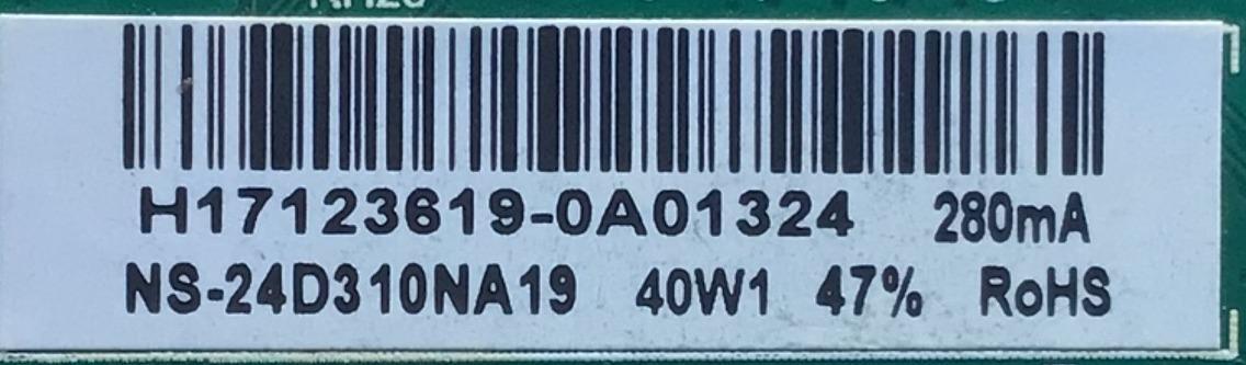 MAIN FUENTE (COMBO) PARA TV INSIGNIA / NUMERO DE PARTE 3200424092 / TP.MS3553.PA592 / 320045532112005 / H17123619 / E254215 / 9EEC 20171220_103751 / PANEL BOEI236WX1 / MODELO NS-24D310NA19  - Imagen 2