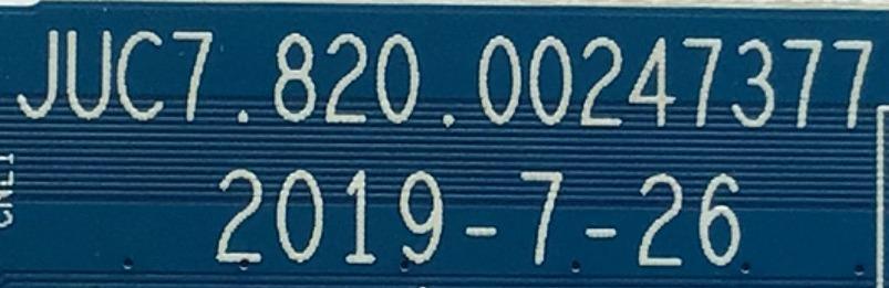 T-CON PARA TV WESTINGHOUSE / NUMERO DE PARTE JUC7.820.00247377 / KB-6160 / DGRM-01 / 02K06338A / 99A01KUT010180 / PANEL C430Y19-5C / MODELO WR43FX2019 - Imagen 2