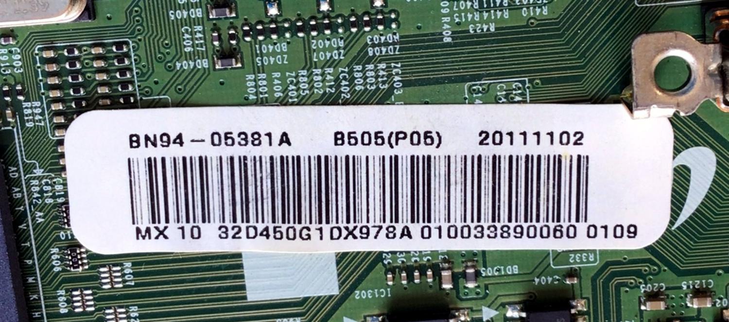 MAIN PARA TV SAMSUNG / NUMERO DE PARTE BN94-05381A / BN41-01749A / BN97-06275G / PANEL LTF320AP11 / MODELO LN32D450G1DXZA - Imagen 3