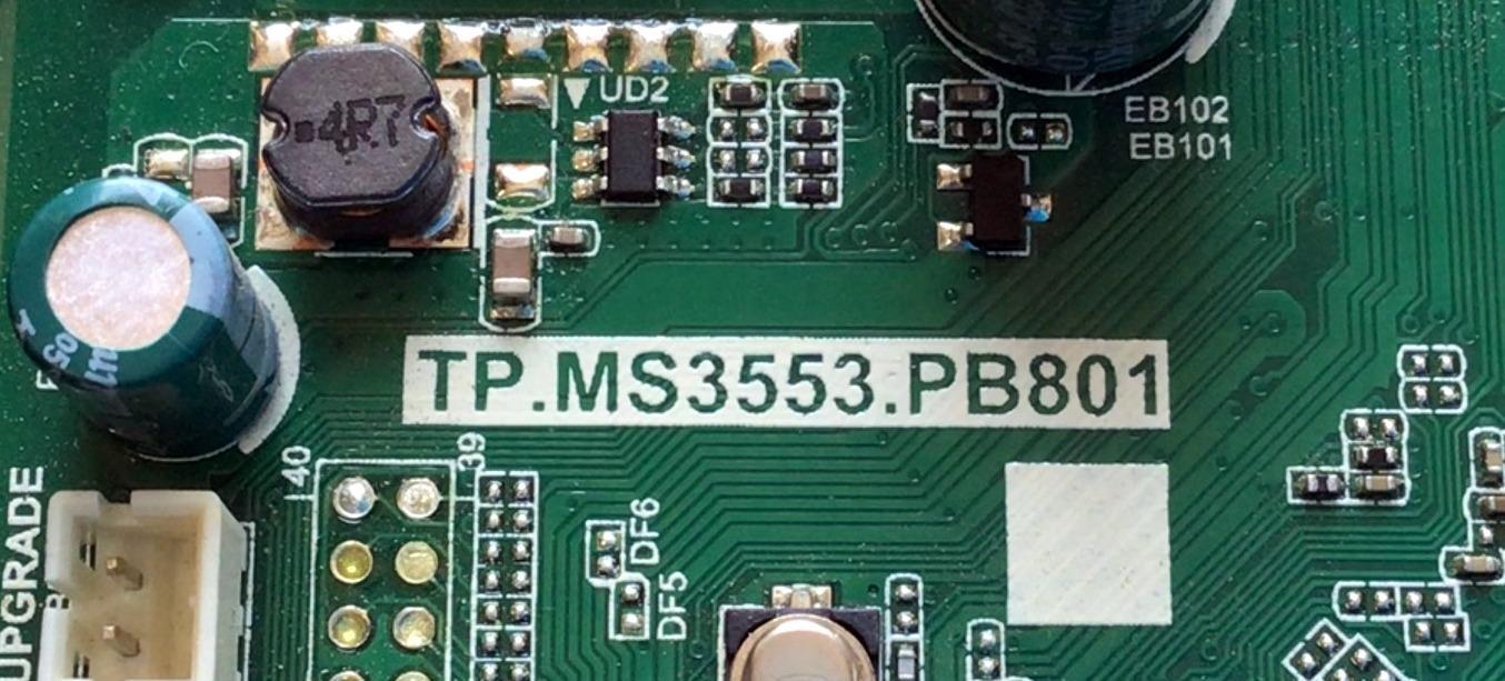 MAIN FUENTE (COMBO) PARA TV ONN / NUMERO DE PARTE T201710186A / TP.MS3553.PB801 / 8142123352137 / ONC18TV001 / HV430FHB-N10 / C17120186-0A23398 / PANEL  6N4306NO110 / MODELO 43'' - Imagen 3