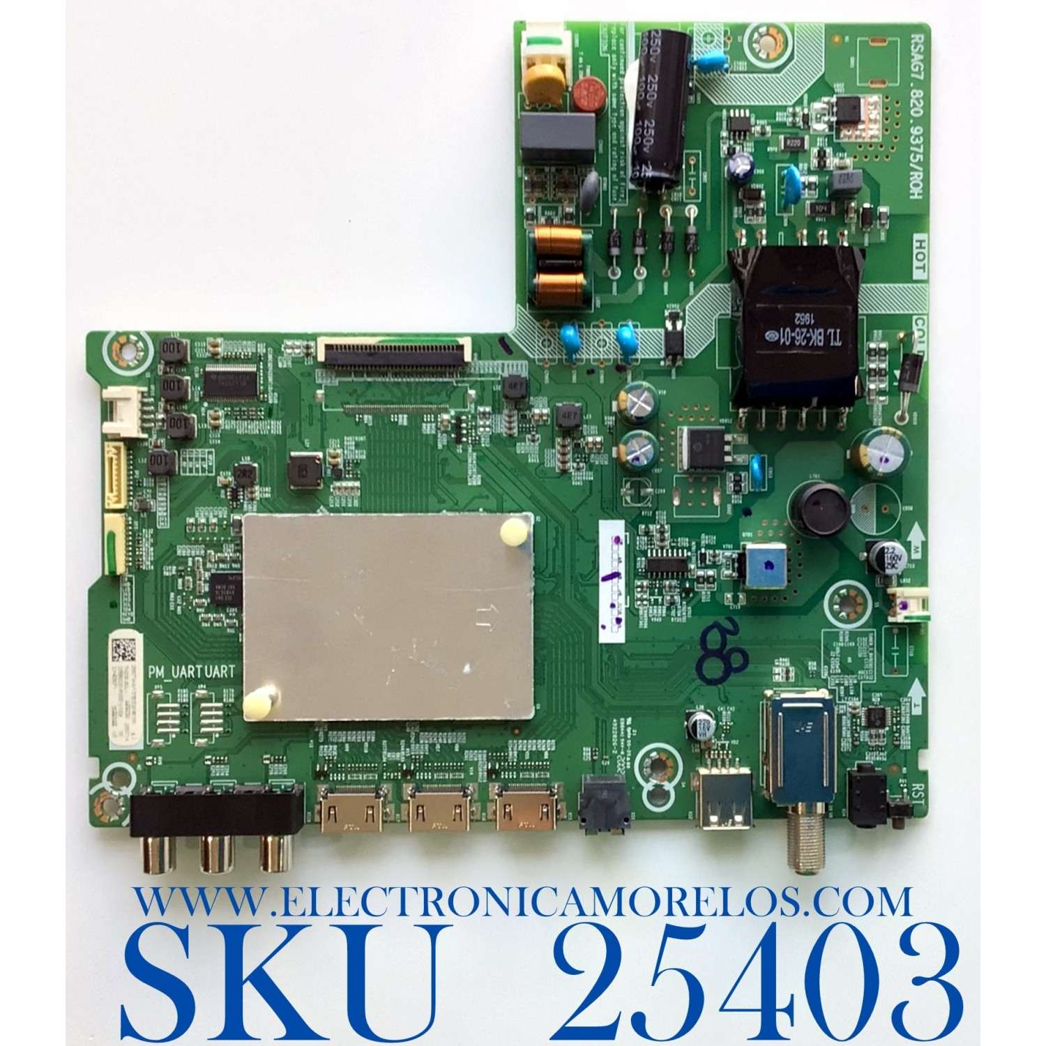 MAIN FUENTE (COMBO) PARA TV HISENSE·ROKU TV HD SMART TV / NUMERO DE PARTE 255073 / RSAG7.820.9375/ROH / 32E5602EUR(0001) / 32E5602EUR / 255071 / 255073B / 255071B / PANEL JHD315V1H01-TXL1\S0\GM\ROH / DISPLAY V320BJ8-Q01 / MODELO 32H4030F1