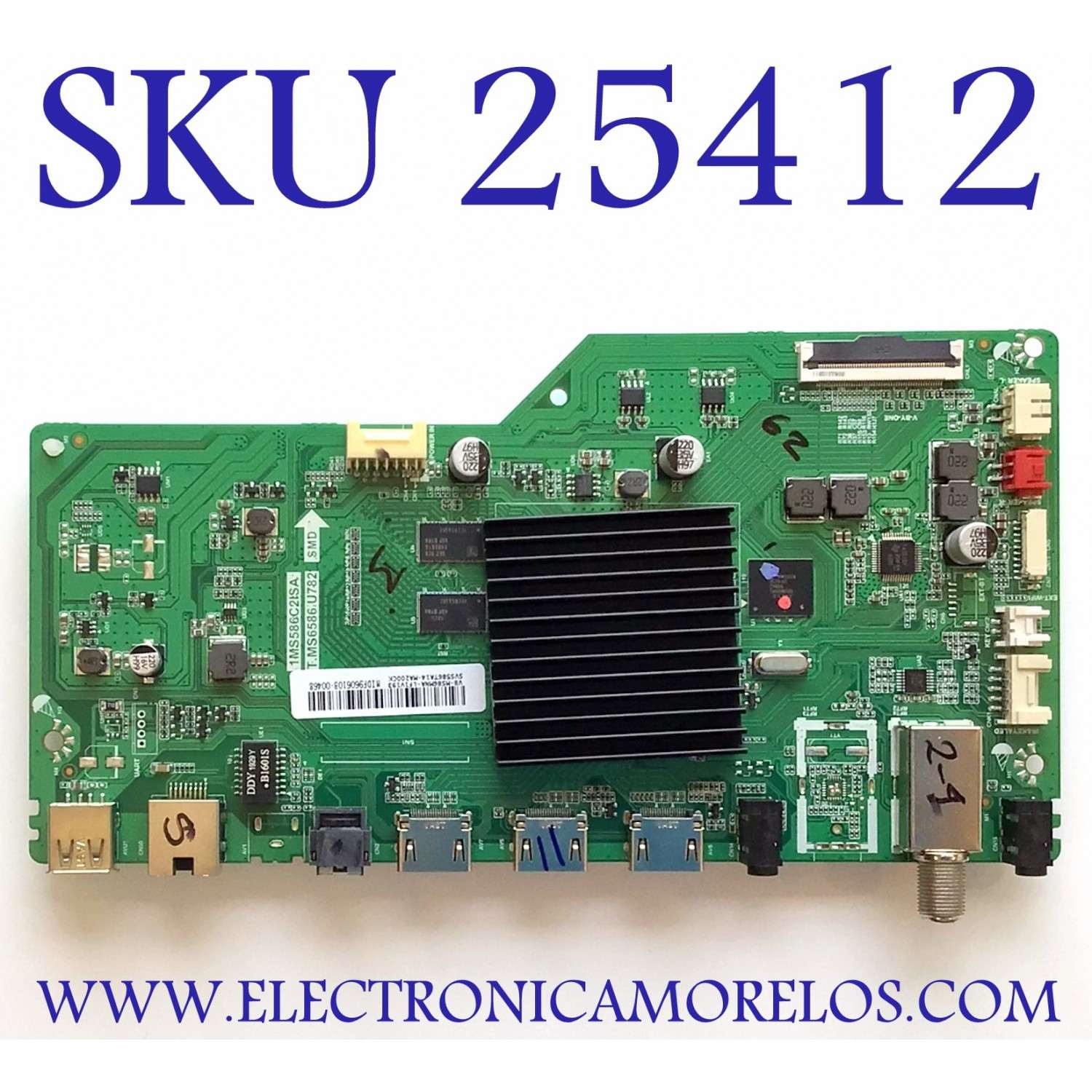 MAIN PARA TV PIONEER / NUMERO DE PARTE SVS586TA14-MA200CK / T.MS6586.U782 / 1MS586C2ISA / IDF960610B-00197 / V8-MS86MNA-LF1V193 / MIDF960610B / ESTA TARJETA ES CHINA Y ES UTILIZADA EN DIFERENTES MARCAS Y MODELOS / ENTRAR A DESCRIPCIÓN DEL PRODUCTO 