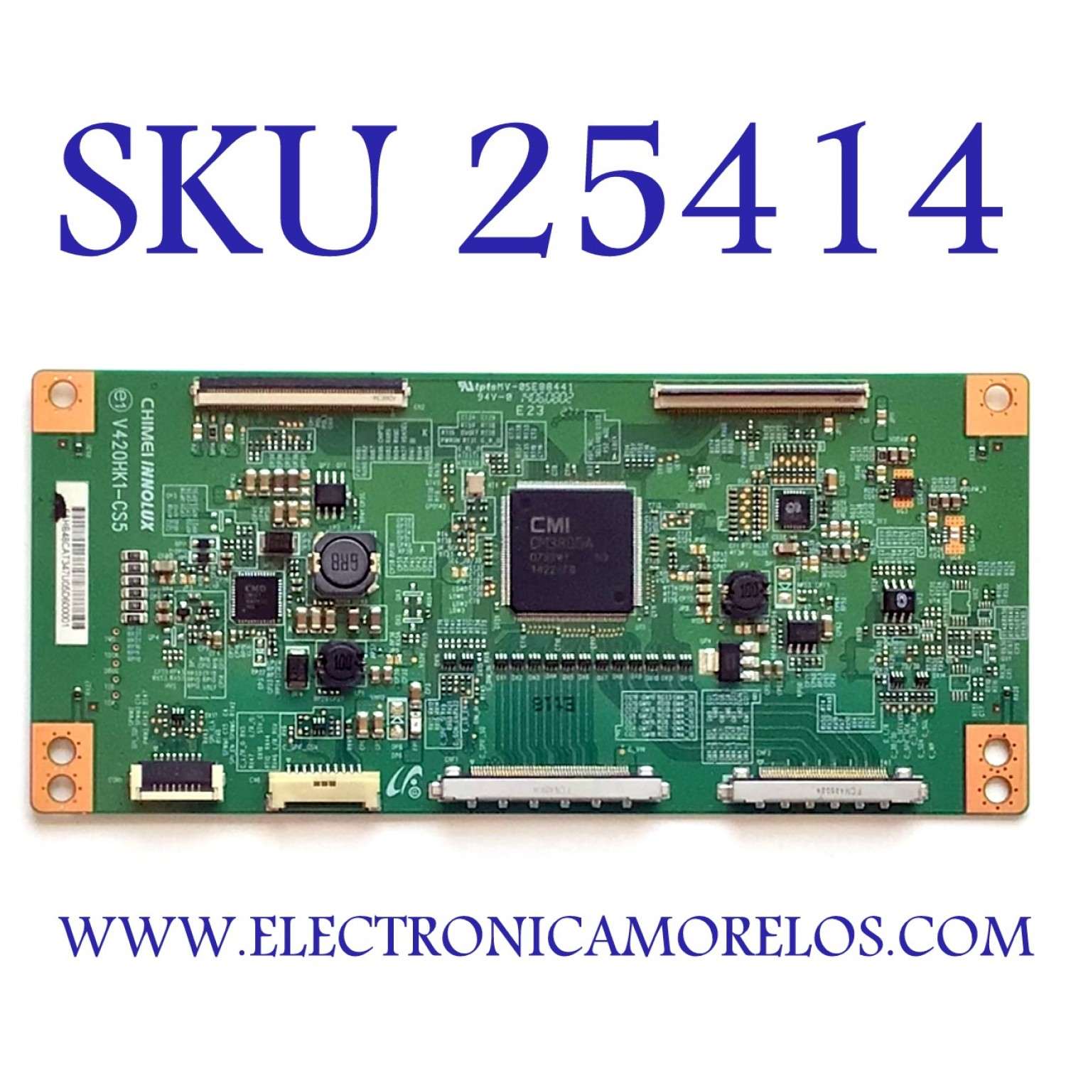 T-CON PARA TV ELEMENT NUMERO DE PARTE V420HK1-CS5 / V420HK1-CS5 / EAHB48CAT347U05D600001 / PANEL V500HK1-LS6 REV.C7 / MODELO ELEFW504 