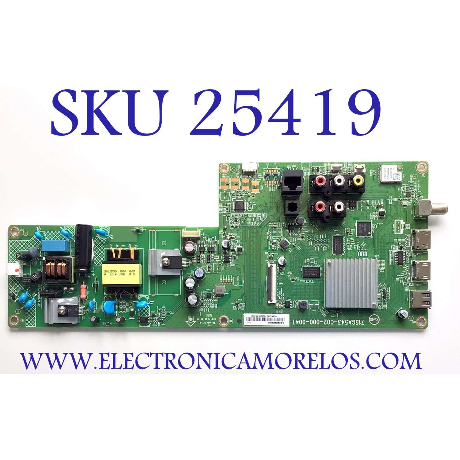 MAIN FUENTE PARA TV VIZIO / NUMERO DE PARTE 756TXJCB02K028 / 715GA543-C02-000-004T / (X)XJCB02K028020X / PANEL TPT320B5-HVN05.A / DISPLAY T320HVN05-B / MODELO D32F-G1 LTMWQMRW