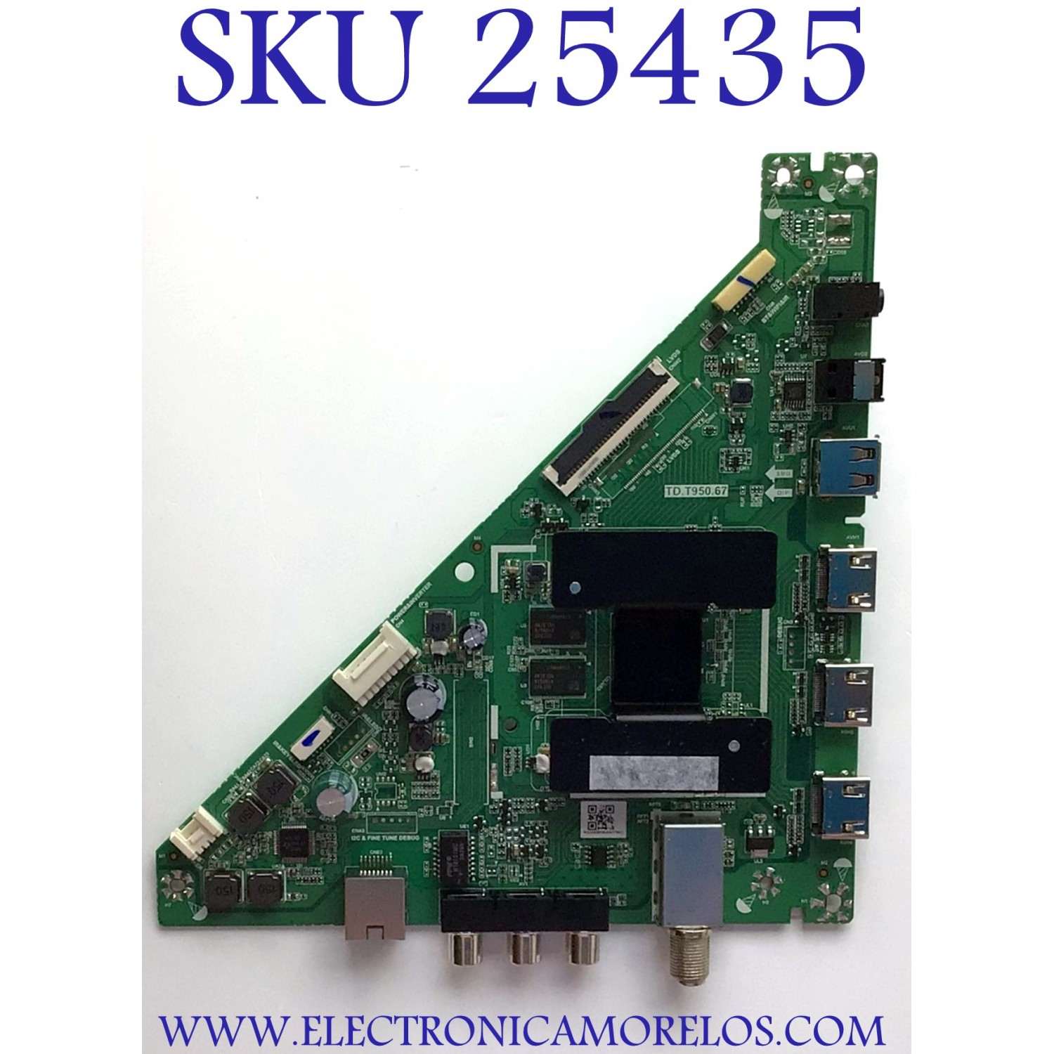 MAIN PARA TV TOSHIBA NUMERO DE PARTE CN2T100000Y / TD.T950.67 / N20093656-0A07661 / PANEL K320WDCRA-UA200A4 / MODELO 32LF221U21