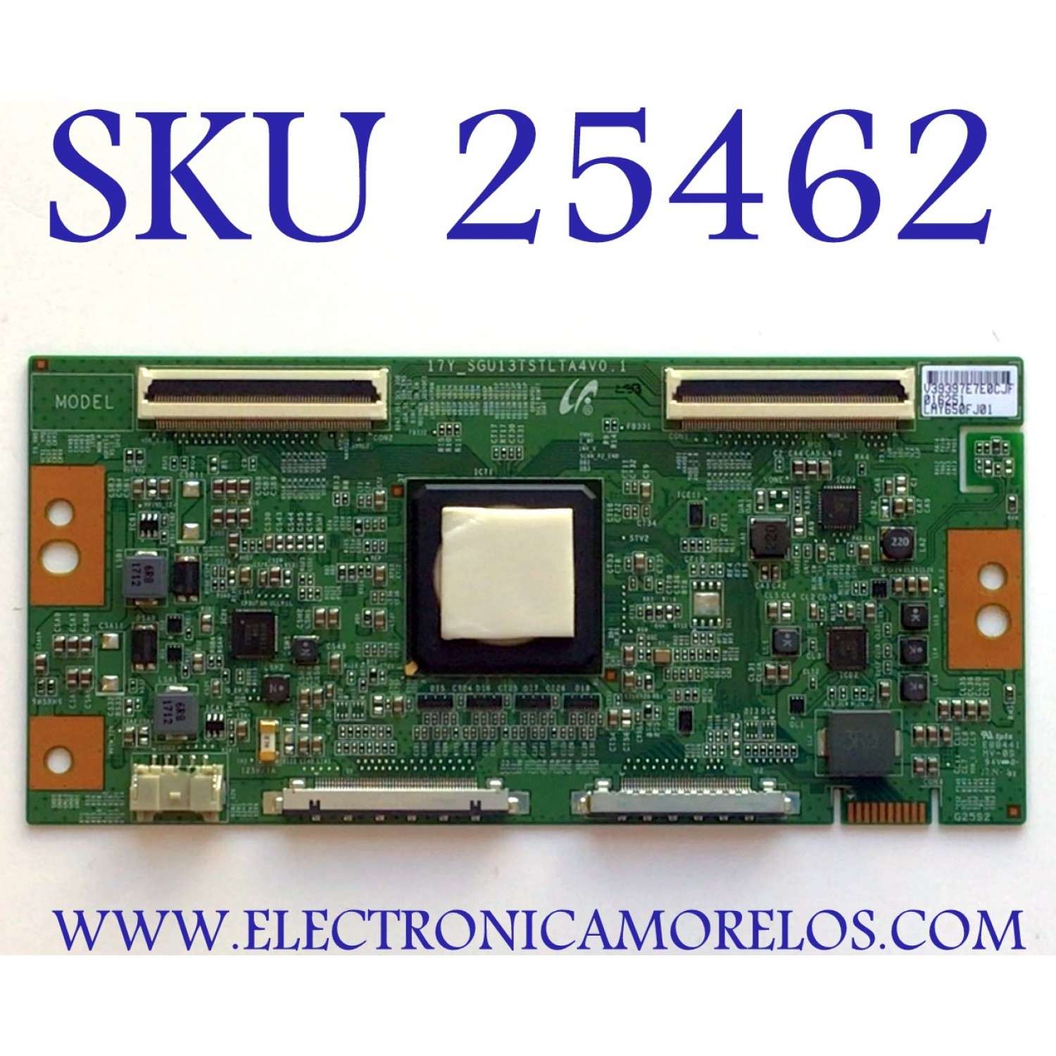 T-CON PARA TV SONY / NUMERO DE PARTE 1-897-095-11 / LJ94-39397E / 17Y_SGU13TSTLTA4V0.1 / 39397E / PANEL YD7S650DTD01 / MODELO XBR-65X930E / XBR65X930E 
