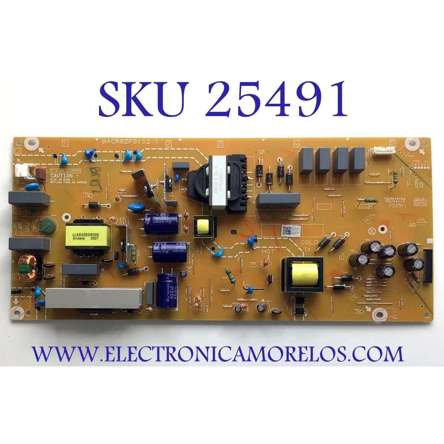 FUENTE DE PODER PARA TV PHILIPS / NUMERO DE PARTE ABG8JMPWT BACR8ZF0102 1 / BACR8ZF01021 / PANEL HV650QUB-N9E / MODELO 65PFL5604/F7 A