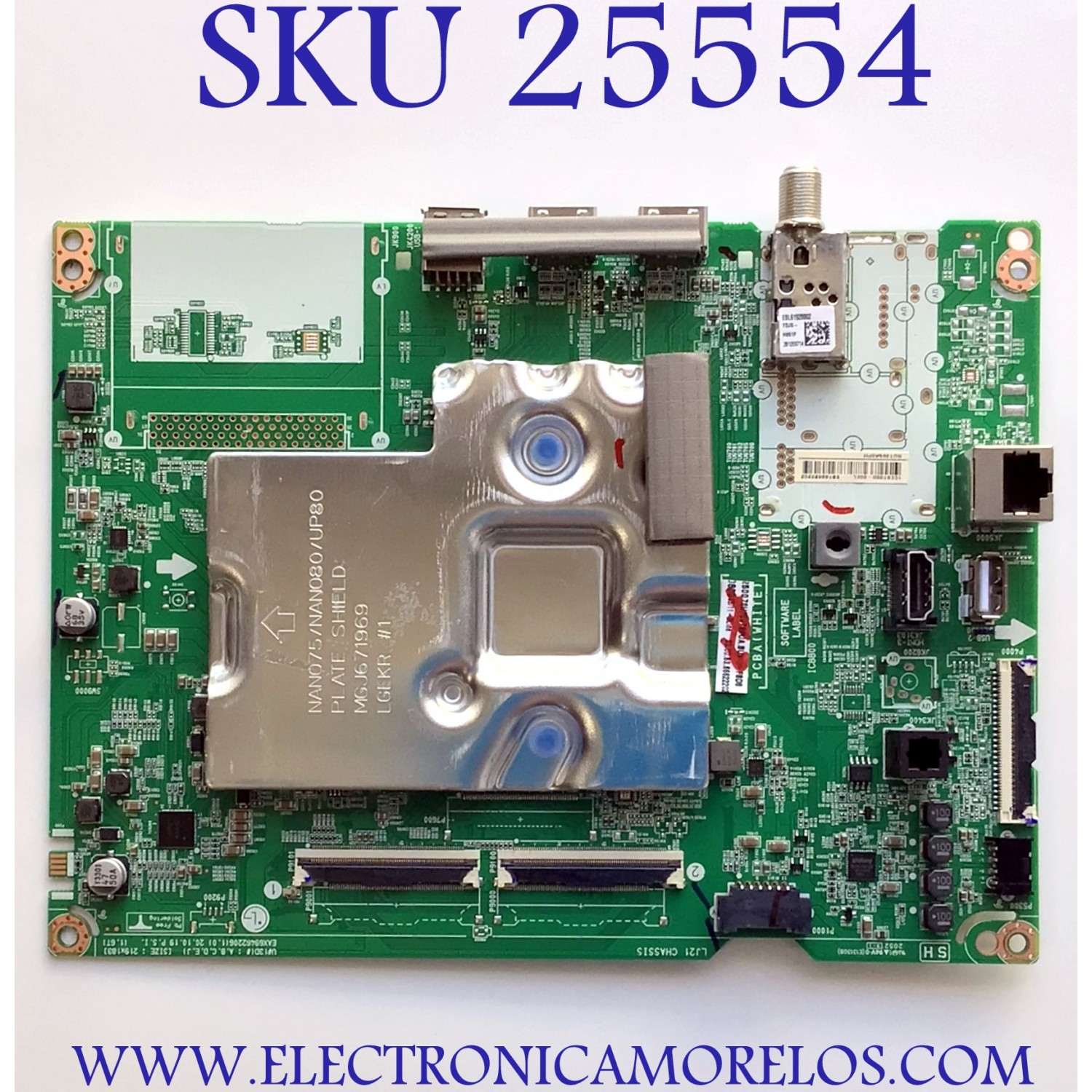 MAIN PARA SMART TV LG  4K UHD  / NUMERO DE PARTE EBT66622202 / EAX69462206(1.0) / 1CEBT0D0-00EL / RU13B6A0PH / PANEL NC700TQG-VSKH1 / MODELOS 70UP8070PUA / 70UP8070PUA.BUSMLKR