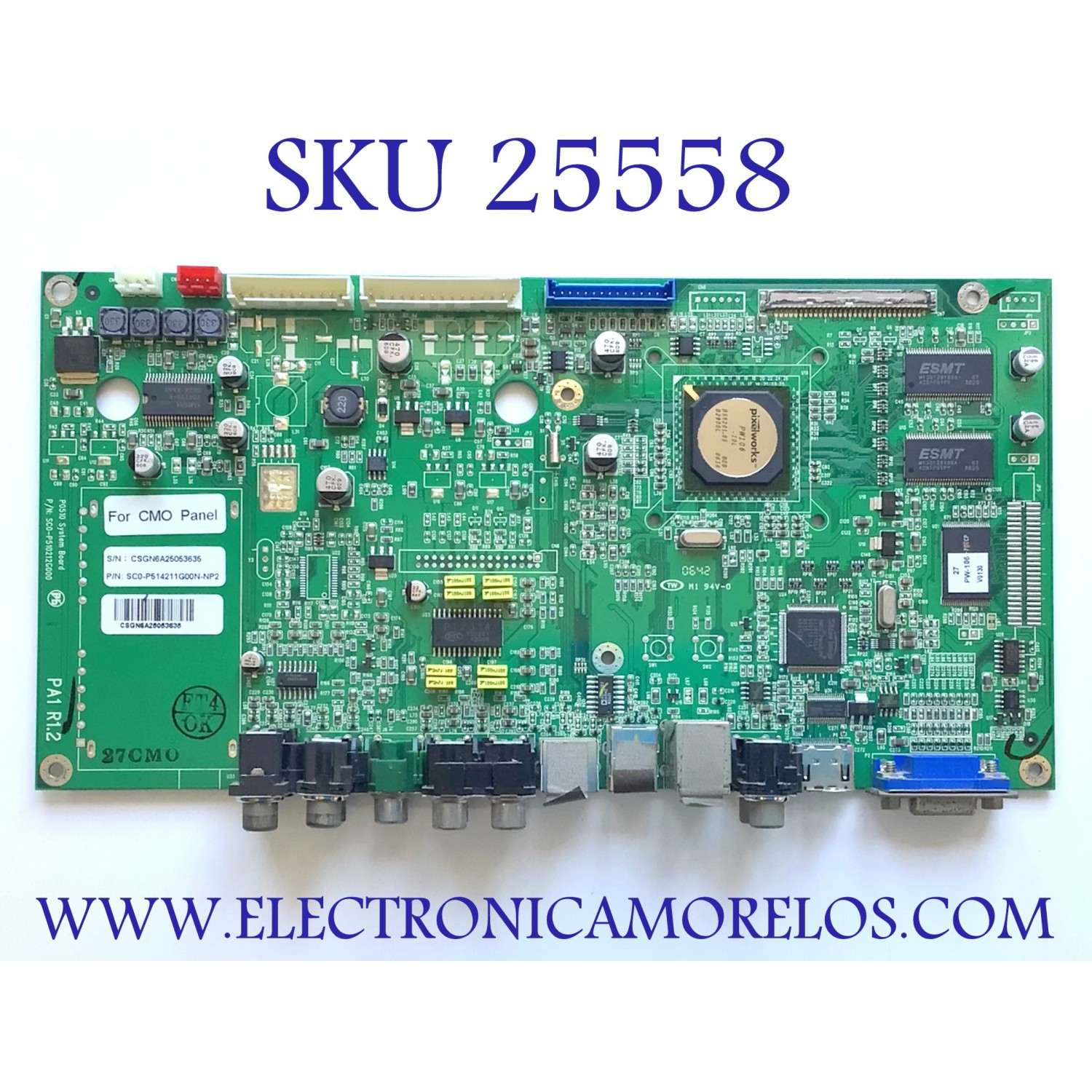 MAIN PARA TV OLEVIA / NUMERO DE PARTE SC0-P517210G002 / SC0-P510212G000 / SC0-P510212G000N-NP2 / CSGN642503536 / PANEL LC320W01 / MODELO 332-B11