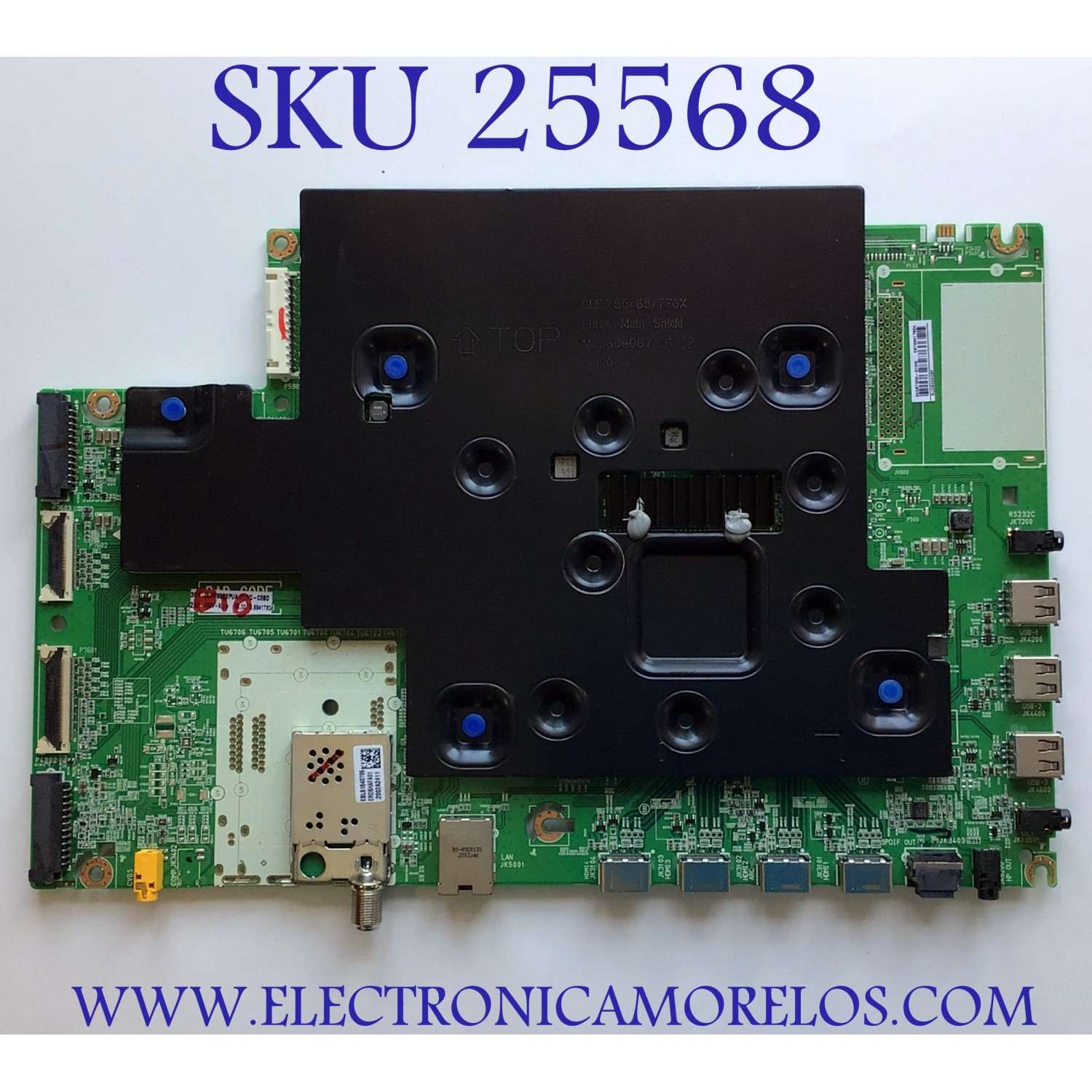 MAIN PARA TV LG OLED SMART TV / NUMERO DE PARTE EBT66417304 / EAX69066607 / EAX69066607(1.0) / PANEL AC550AQL / AC550AQL WNA1_RS / AC550AQL (WN)(A1) / MODELO OLED55GXPUA / OLED55GXPUA.DUSQLJR