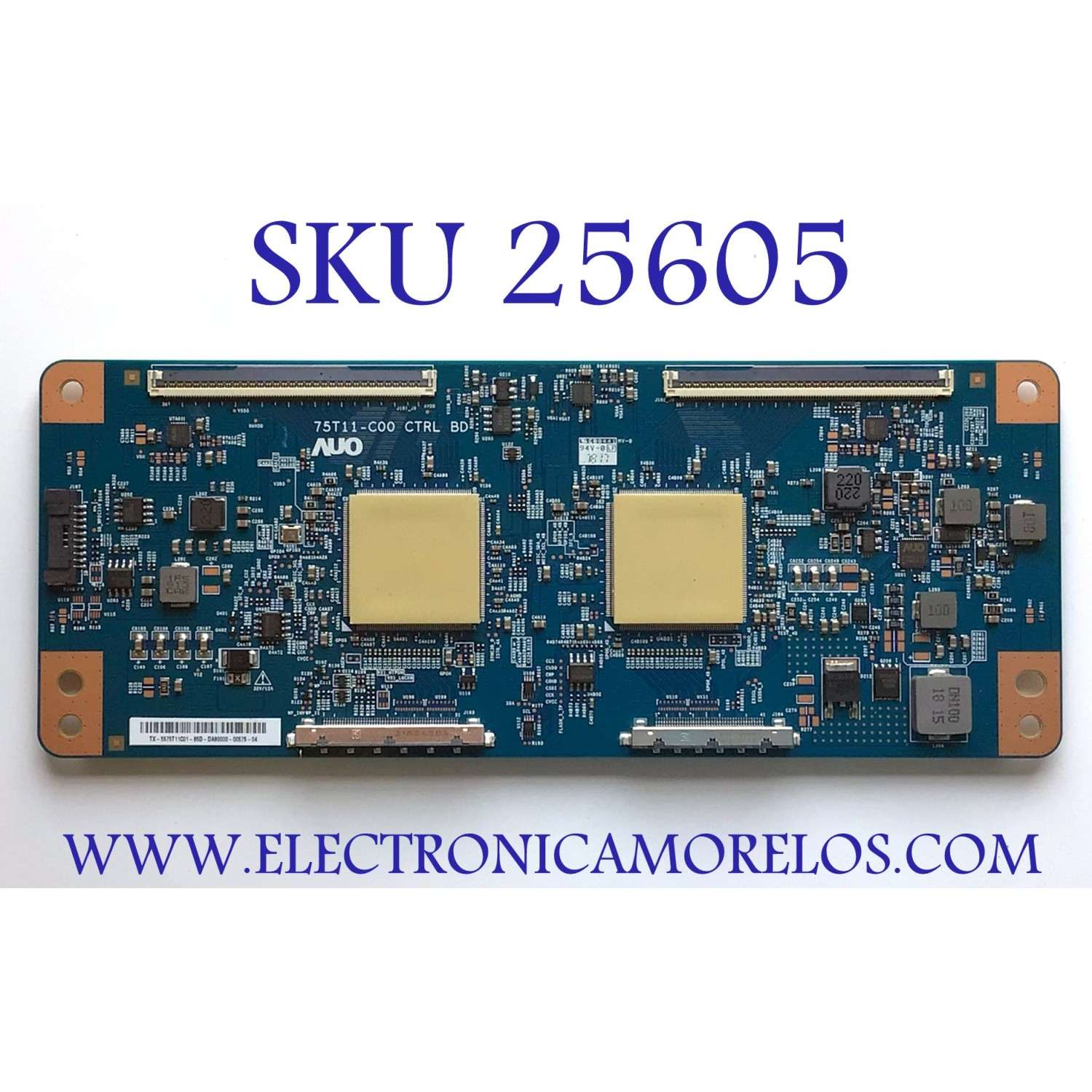 T-CON PARA TV VIZIO / NUMERO DE PARTE 55.75T11C01 / 75T11-C00 / 5575T11C01 / E88441 / PANEL T750QVF04.1 / MODELO V755-H4 / V755-H4 LBNFB4 / V755-H4 LBNFB4KW