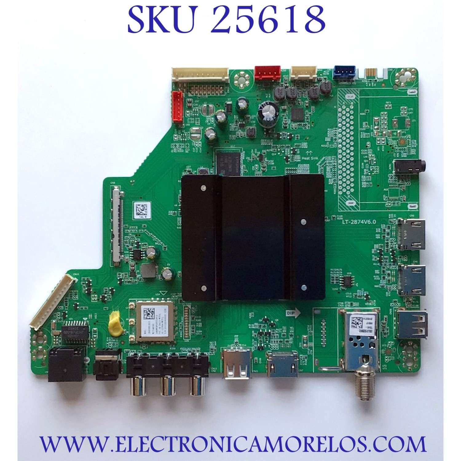 MAIN PARA TV RCA 4K UHD HDR SMART TV / NUMERO DE PARTE TV29110043 / LT-2874V6.0 / DHX20WTV-323ZJ / V750DK3-Q01 / GK-HXTV75 / LT-2874V6.0-A / CQC08001027825 / 066LP247196A0 / PANEL V750DK3-Q01 / MODELO RWOSU7547
