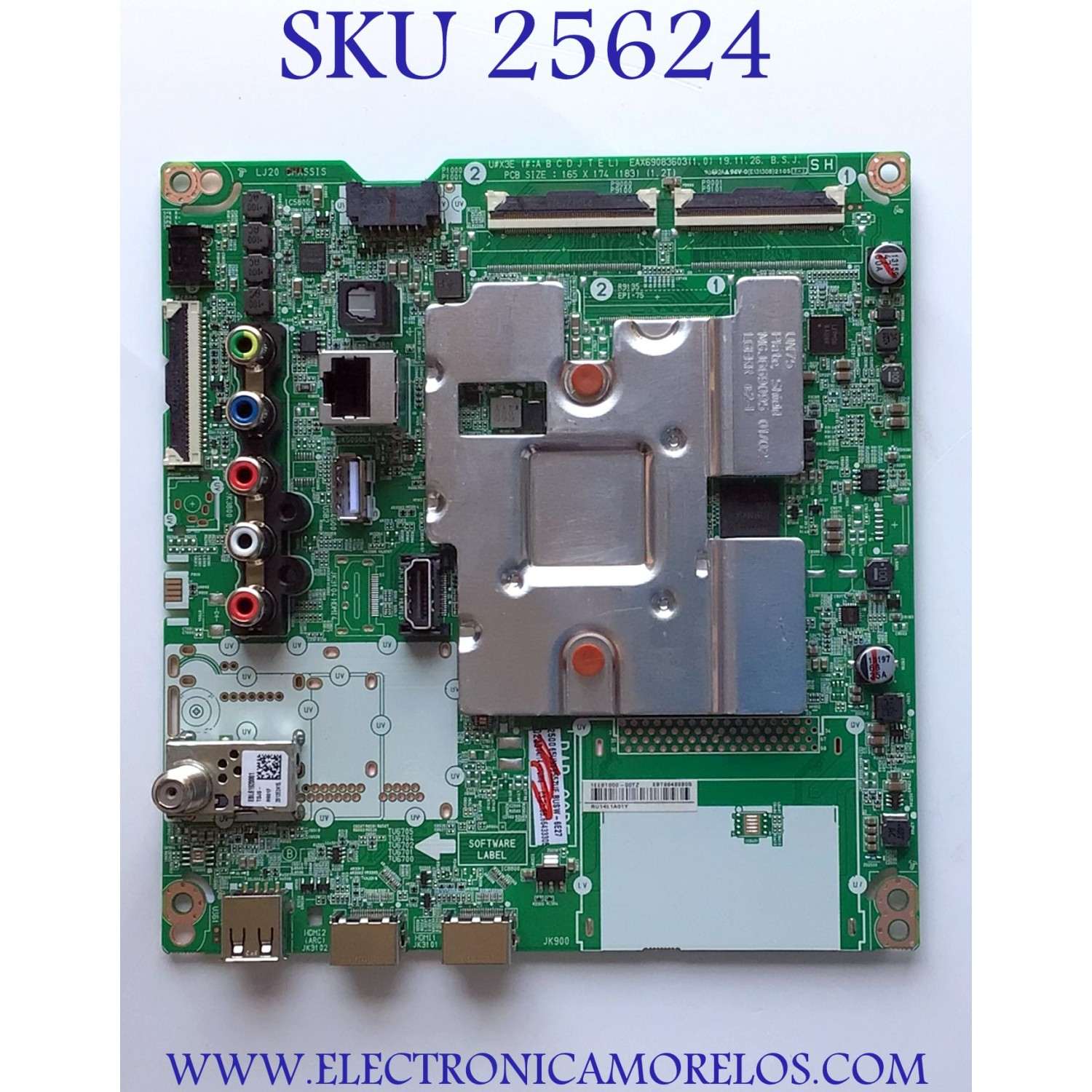 MAIN PARA TV LG NUMERO DE PARTE EBT66433305 / EAX69083603(1.0) / 1EEBT000-00TZ / RU14E1A01Y / PANEL NC650DQG-AAHX1 / DISPLAY LC650DQJ(SM)(A1) / MODELO 65UN6955ZUF.BUSWLKR