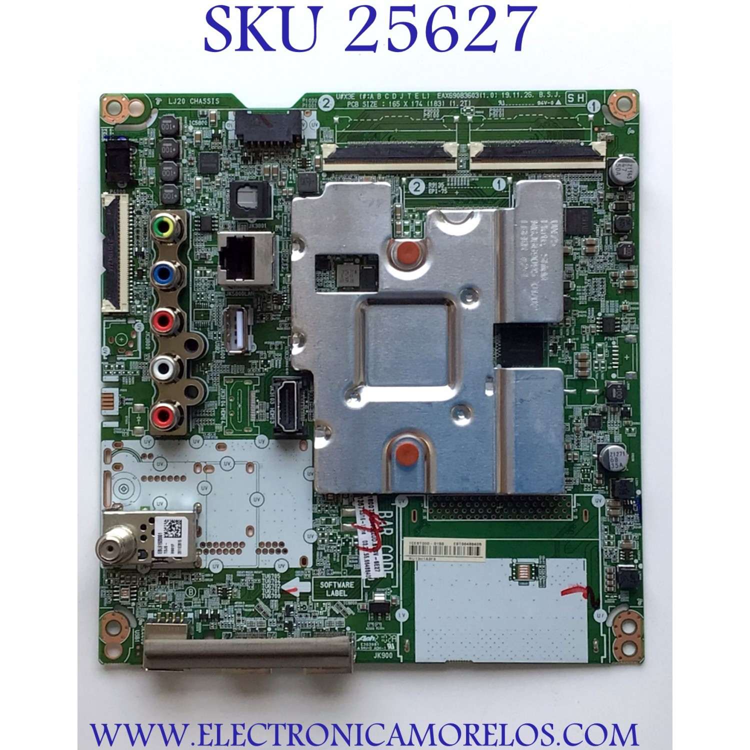 MAIN PARA TV LG NUMERO DE PARTE EBT66488405 / EAX69083603(1.0) / 1CEBT000-0153 / RU13H1A3F6 / PANEL NC750DQG-ABGRD / MODELO 75UN6950ZUD.BUSVLKR