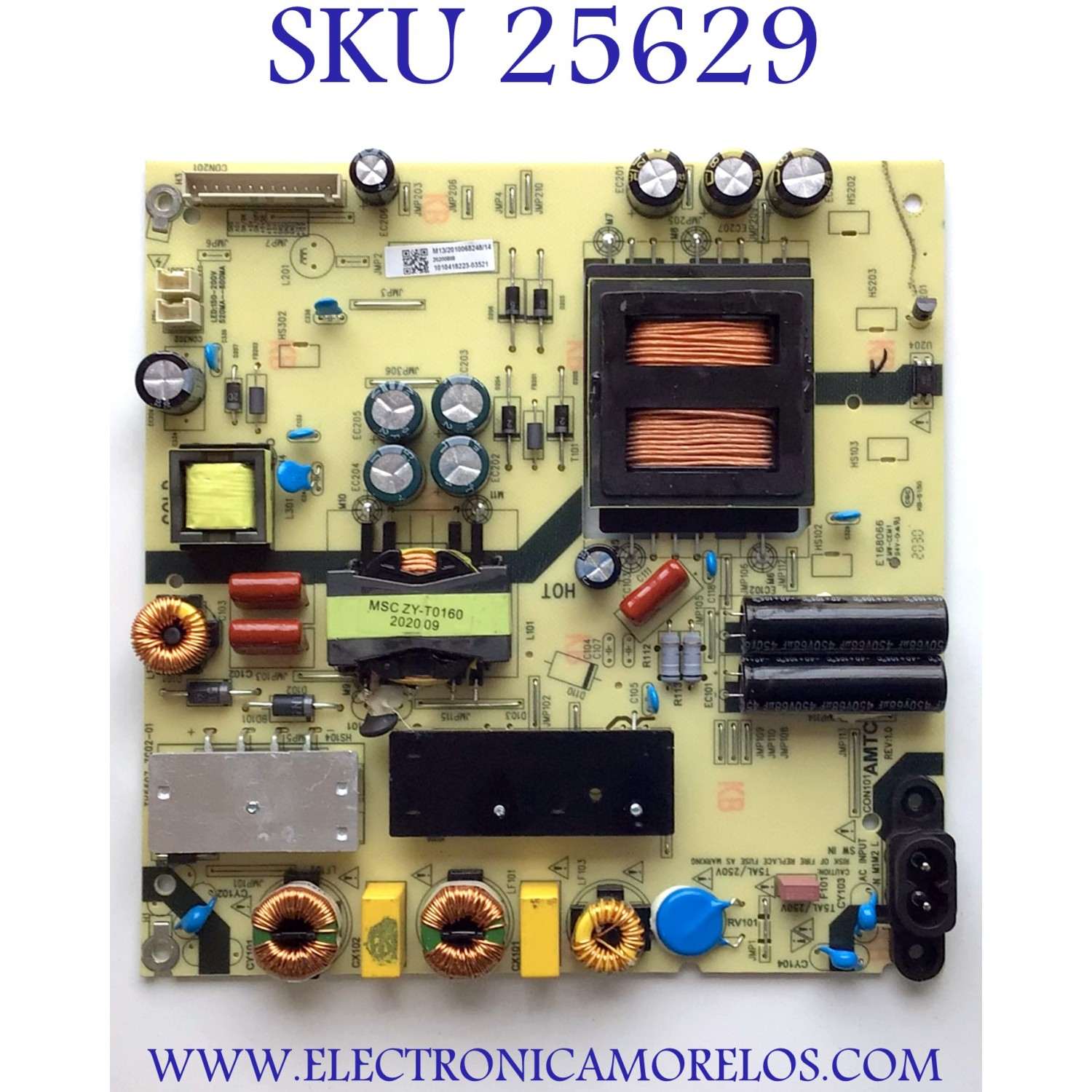 FUENTE DE PODER PARA TV JVC·ROKU TV 4K UHD HDR SMART TV / NUMERO DE PARTE TV5507-ZC02-01 / E021M430-A1 / E168066 / KB-5150 / MODELOS LT-55MAW595 / LT-55MAW705