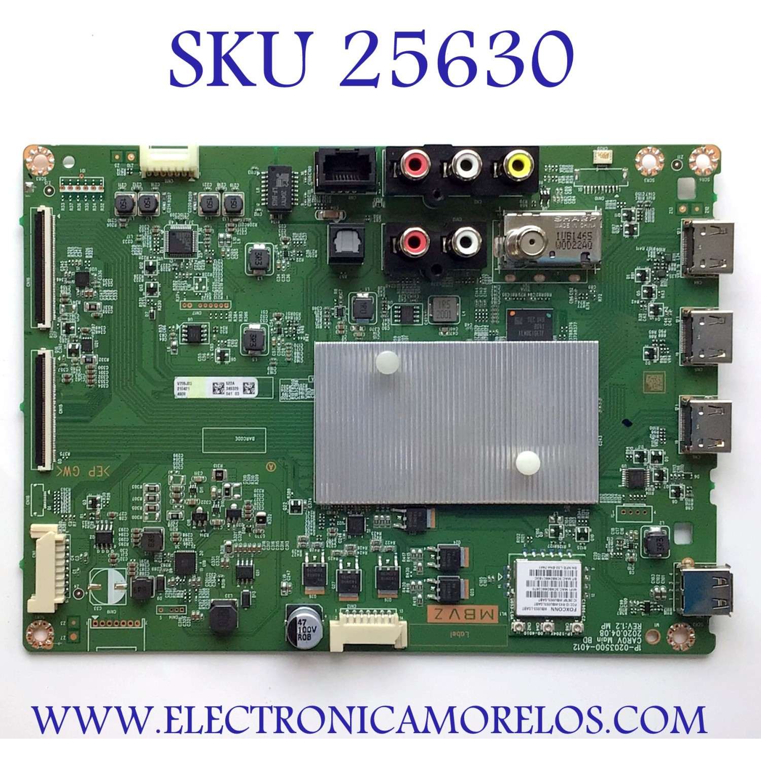 MAIN PARA TV VIZIO SMARTCAST 4K UHD HDR SMART TV / NUMERO DE PARTE V705J03 / V705J03 522 / 1P-0203C00-4012 / 1P-0203500-4012 / E253117 / DISPLAY FP695R3HC020 / MODELO V705-J03 / V705-J03 LFTGD7 / V705-J03 LFTGD7KX