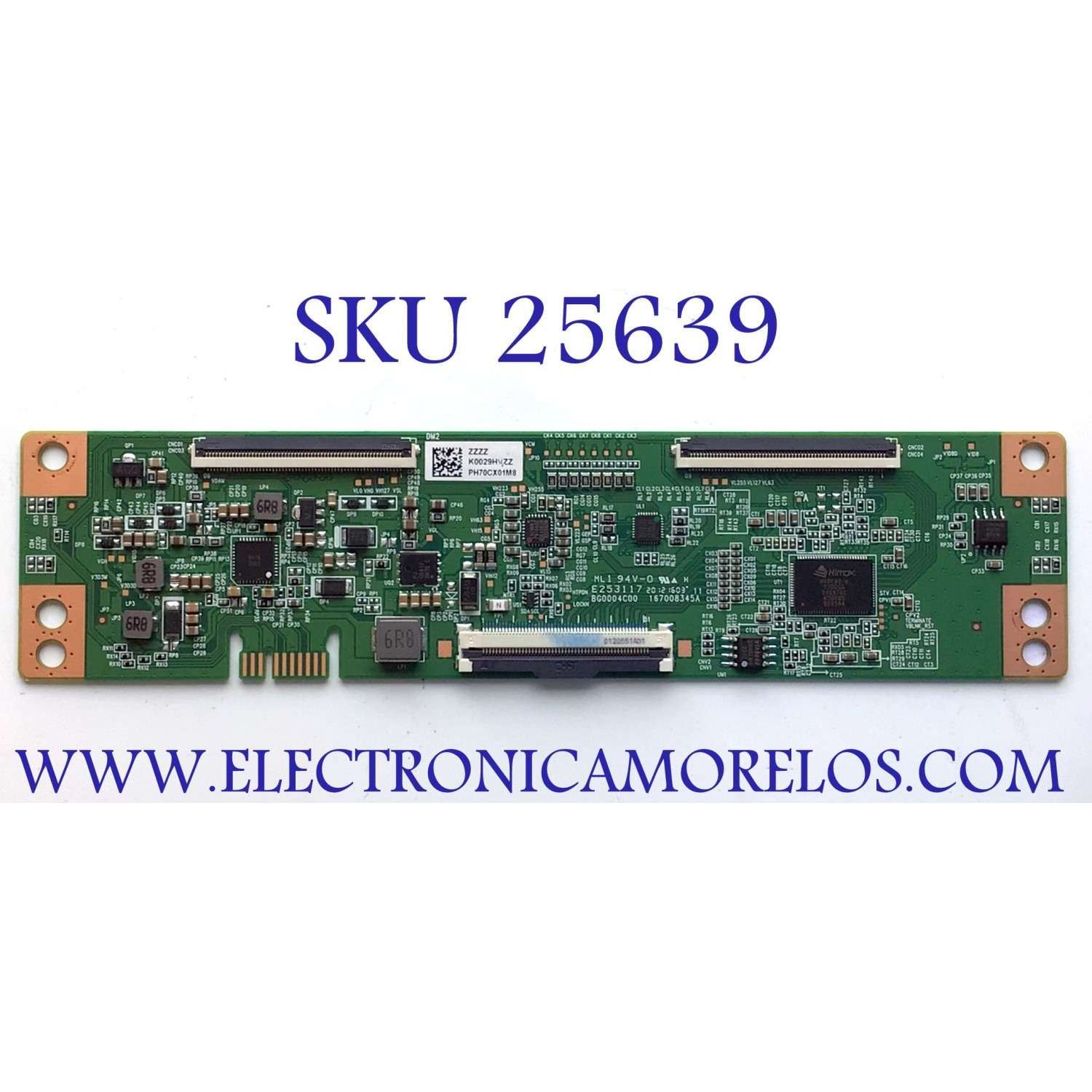 T-CON PARA TV RCA NUMERO DE PARTE K0029HVZZ / PH70CX01M8 / MODELO RTU6549