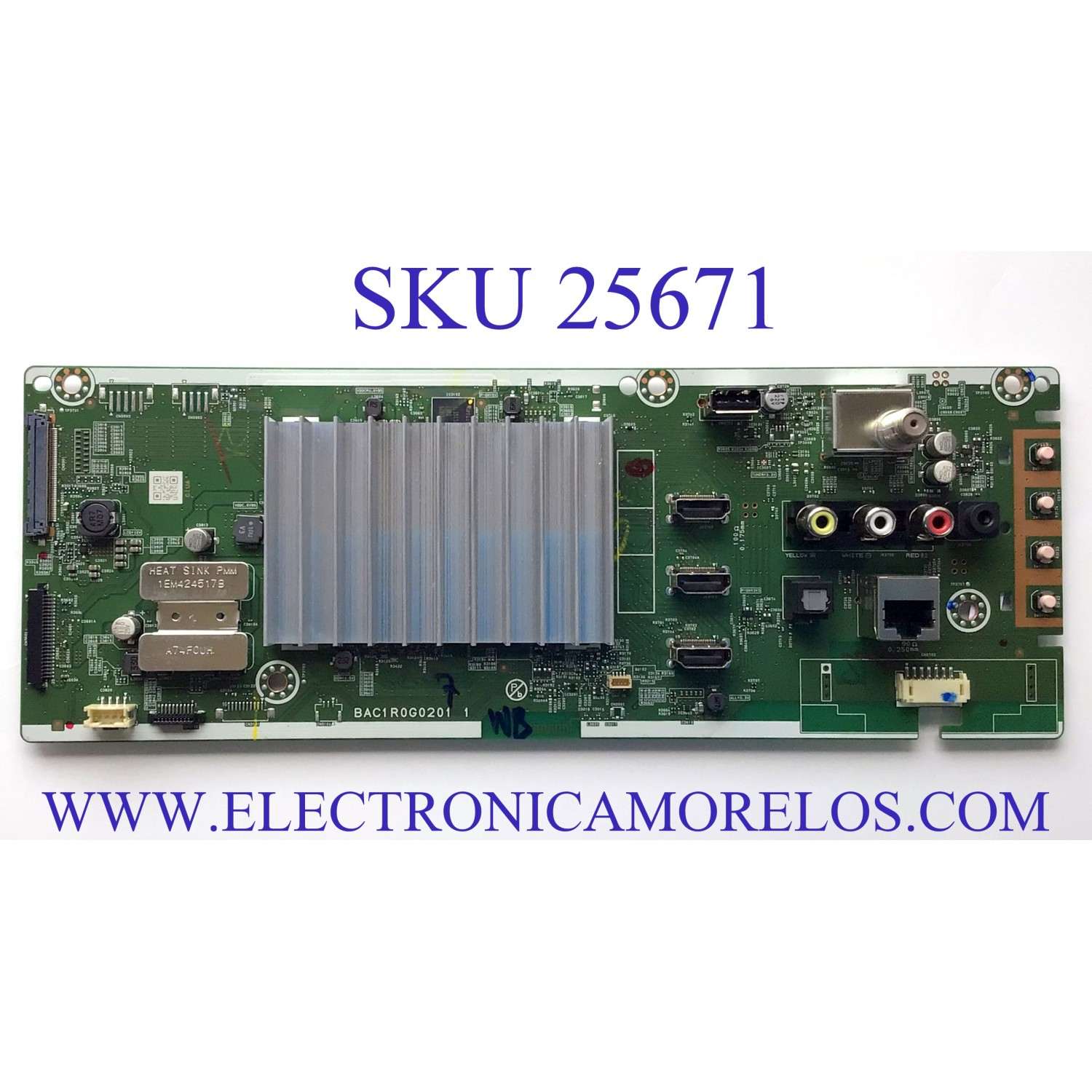 MAIN PARA TV PHILIPS 4K ULTRA HD ANDROID SMART TV / NUMERO DE PARTE AC1UAUT-50UX / BAC1R0G0201 1 / BAC1R0G02011 / C1UA / E019E2814AB / PANEL UCAU7XT / MODELO 50PFL5704/F7 A