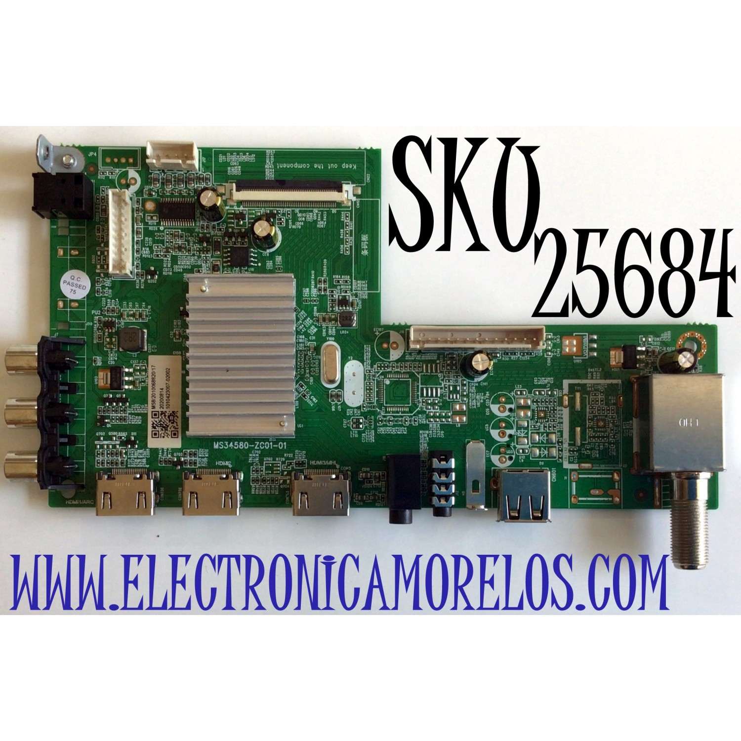 MAIN PARA JVC 4K UHD RESOLUCION (3840 x 2160) SMART TV / NUMERO DE PARTE 1010423007 / 2E0184680 / KB6160A / M58/2010068820/17 / 20200814 / PANEL V500DJ7-QE1 / MODELO LT-50MAW500