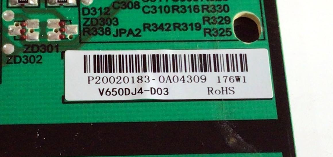 FUENTE DE PODER PARA TV VIZIO / NUMERO DE PARTE V655-H4 / PW.176W1.681 / P20020183 / P20020183-0A04309 / E347210 / PANEL V650DJ4-D03 / MODELO V655-H4 LBPFZZ - Imagen 4