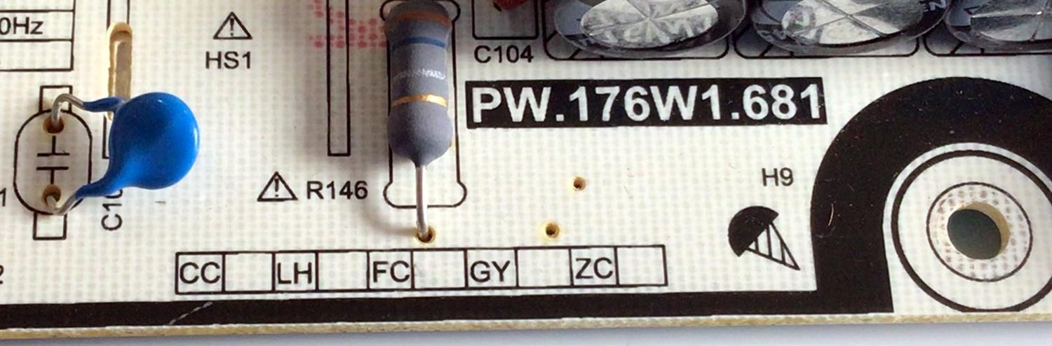 FUENTE DE PODER PARA TV VIZIO / NUMERO DE PARTE V655-H4 / PW.176W1.681 / P20020183 / P20020183-0A04309 / E347210 / PANEL V650DJ4-D03 / MODELO V655-H4 LBPFZZ - Imagen 2